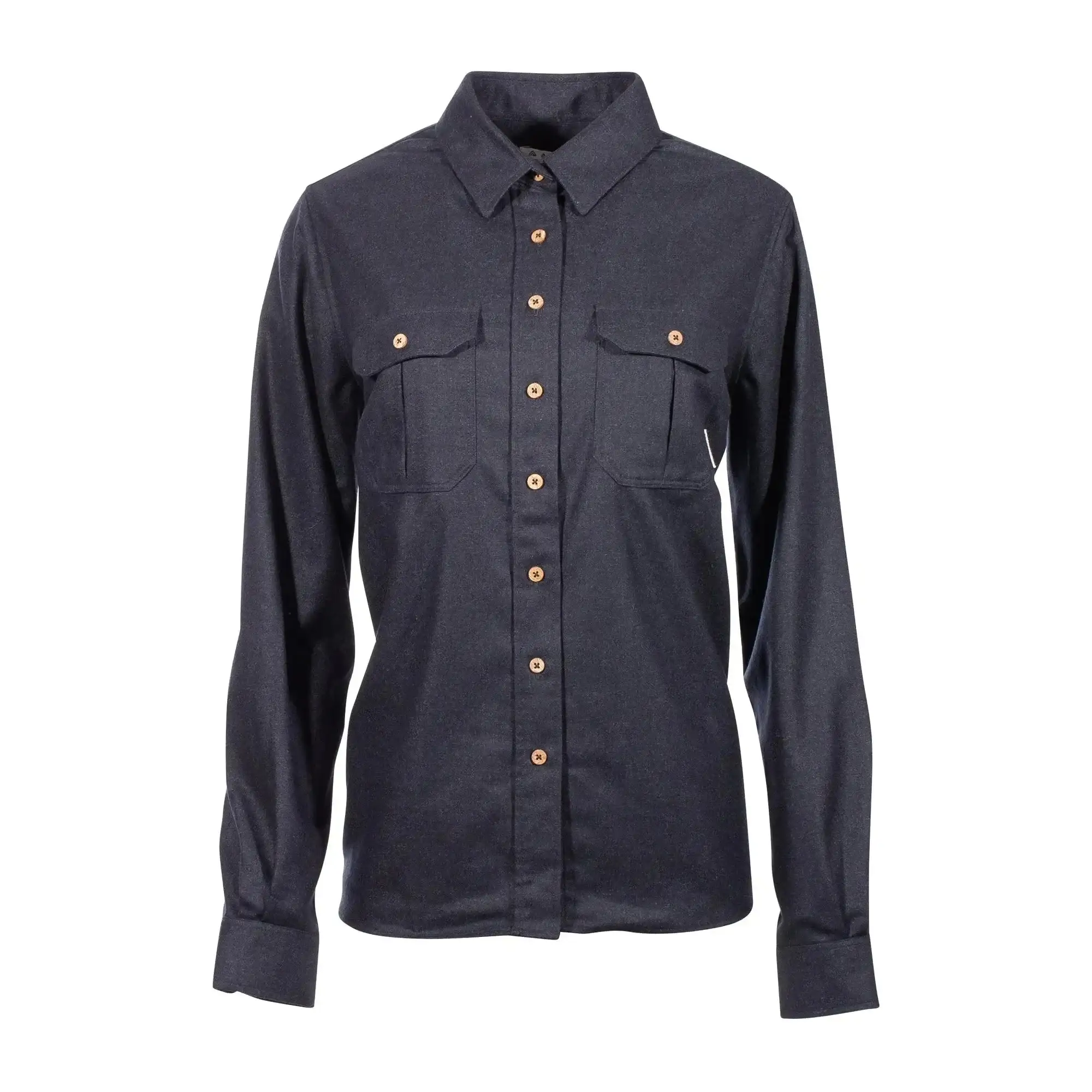Shirt LeisureWool ReBorn dark grey melange women