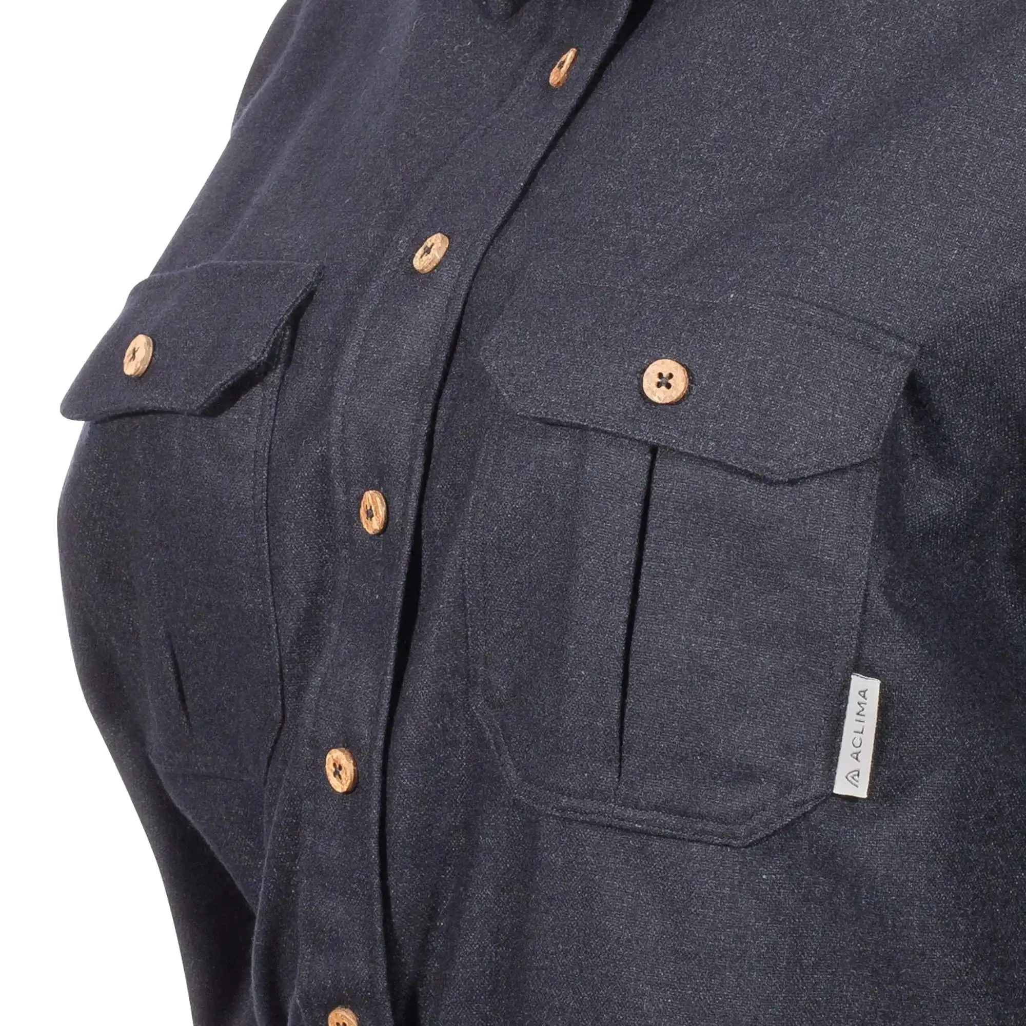 Shirt LeisureWool ReBorn dark grey melange women - Image 4