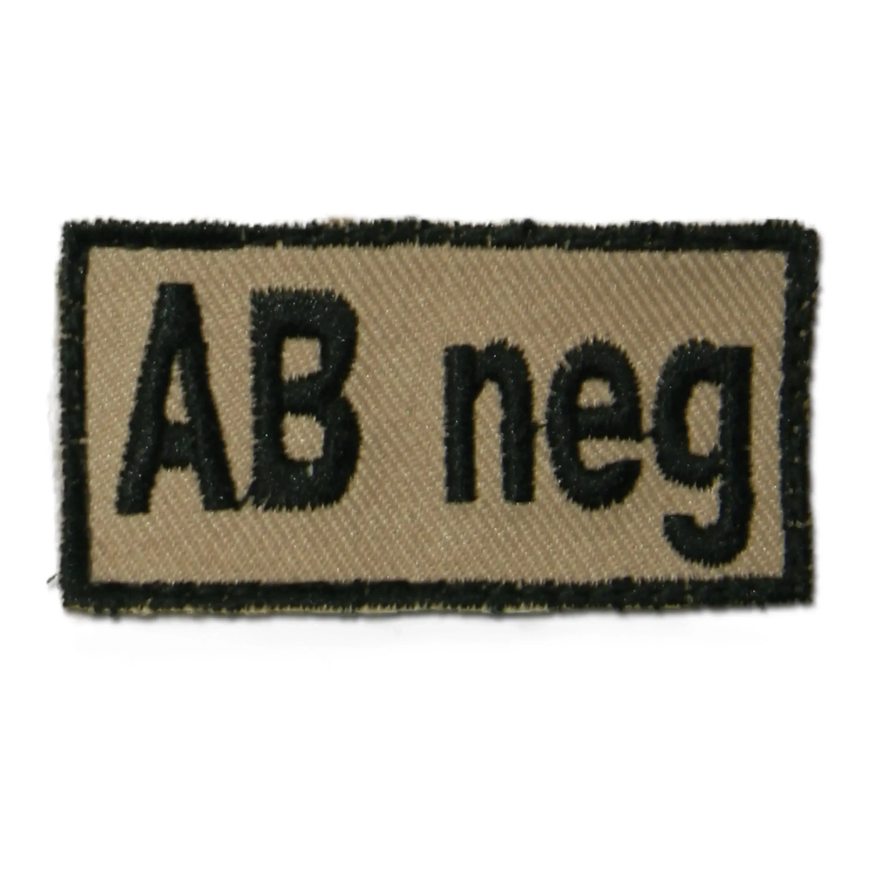 Patch Blood Type Blood Group AB neg hook-and-loop
