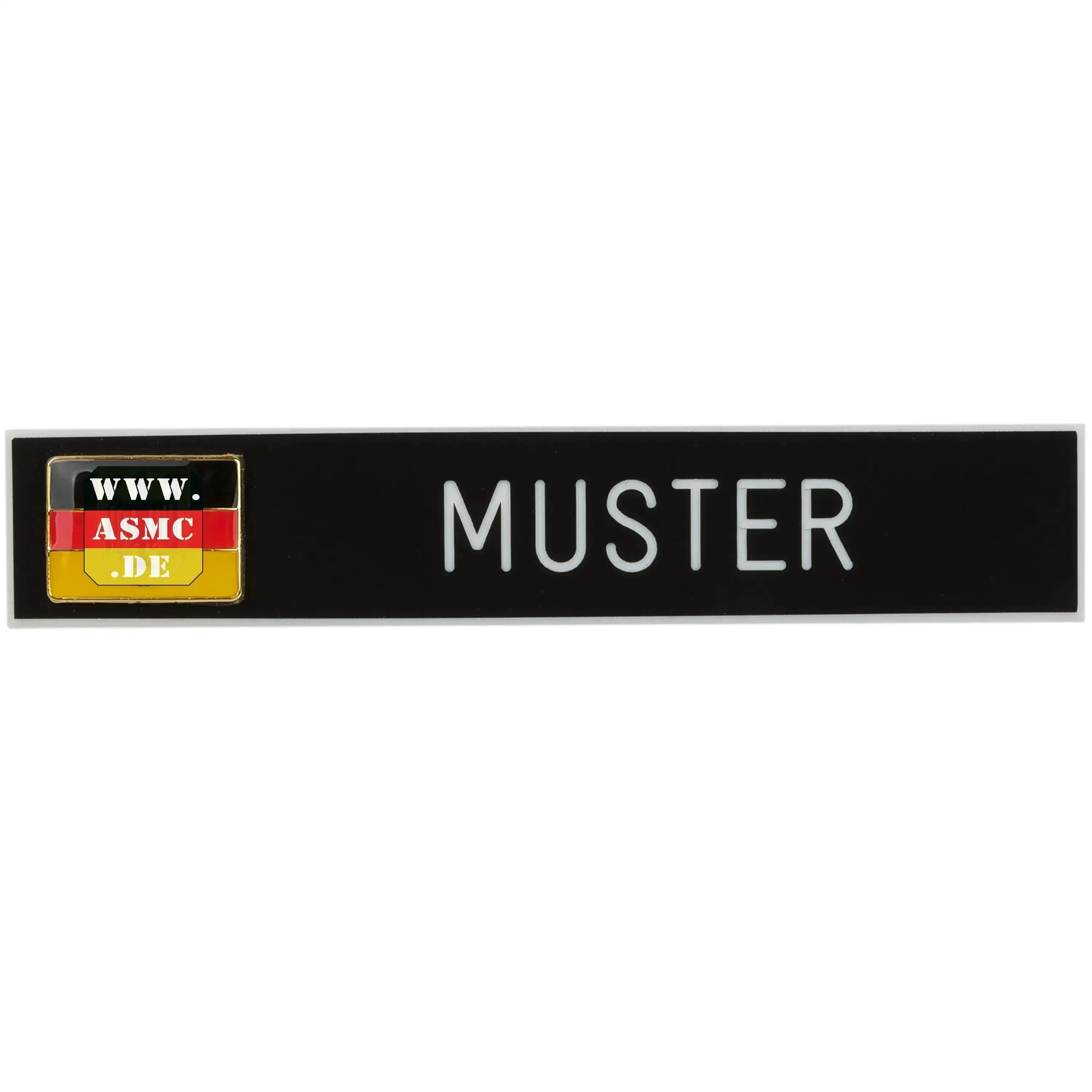 Name tag with service flag black
