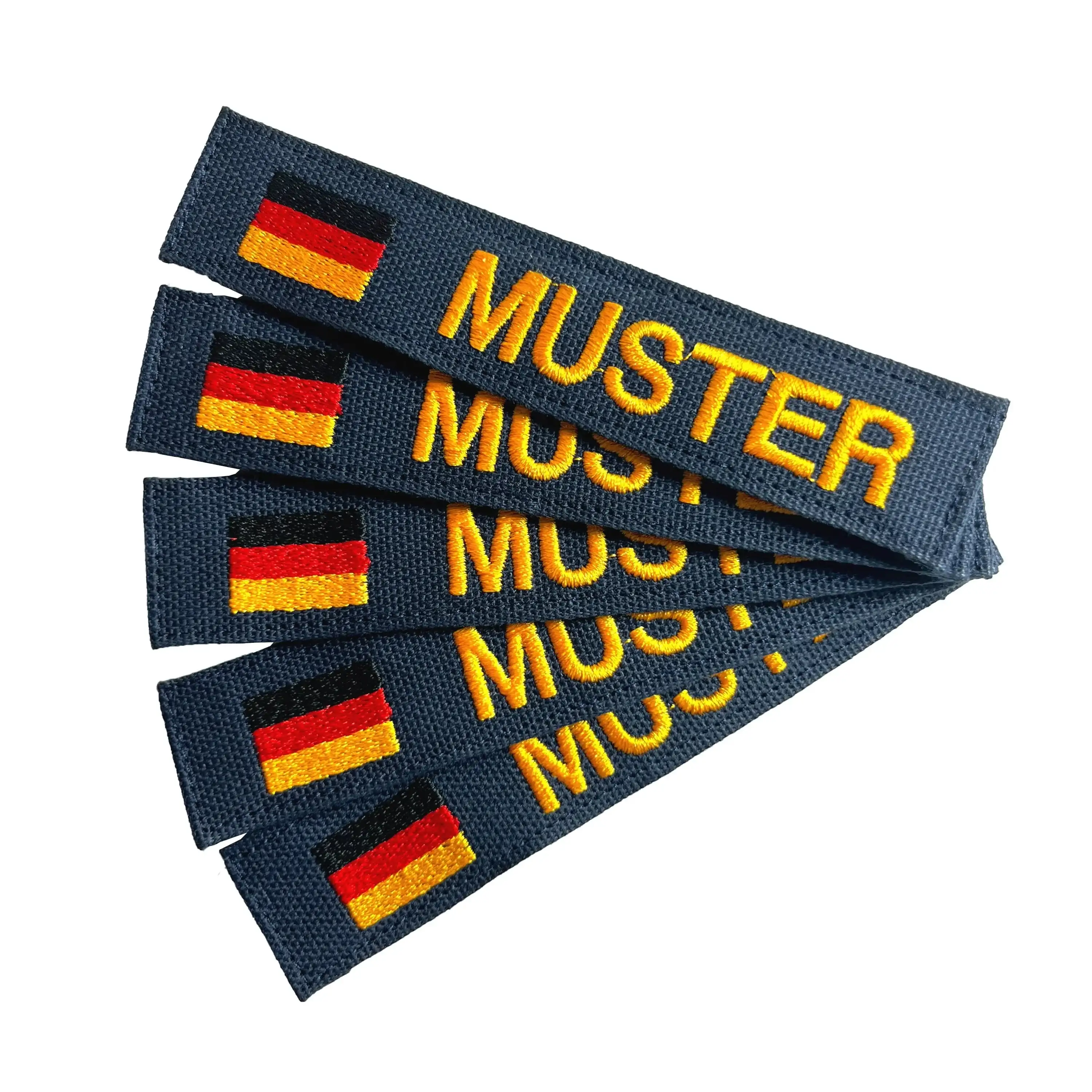Name tapes set of 5 with Navy flag
