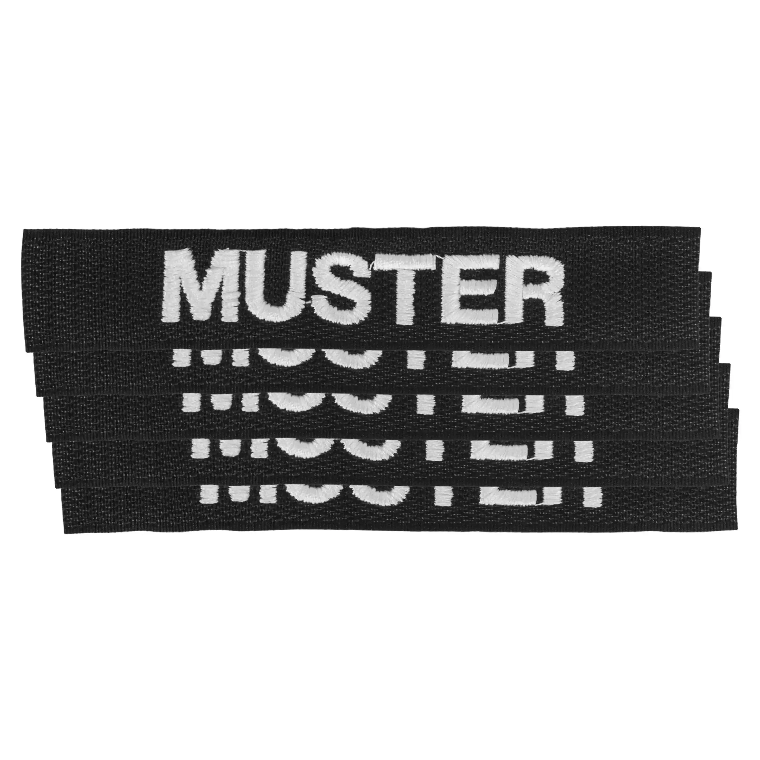 Name tapes set of 5 black - Image 4