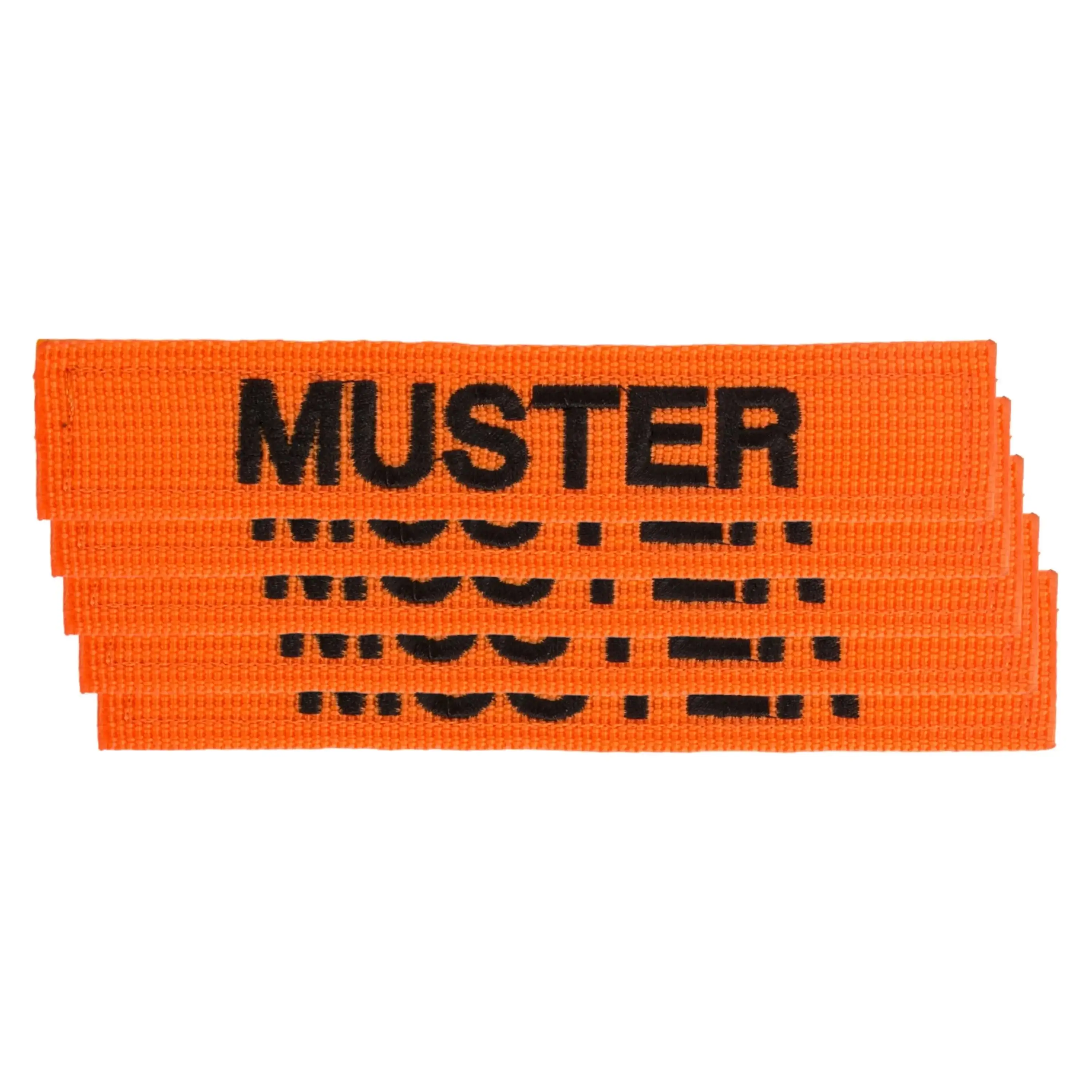 Name tapes set of 5 orange