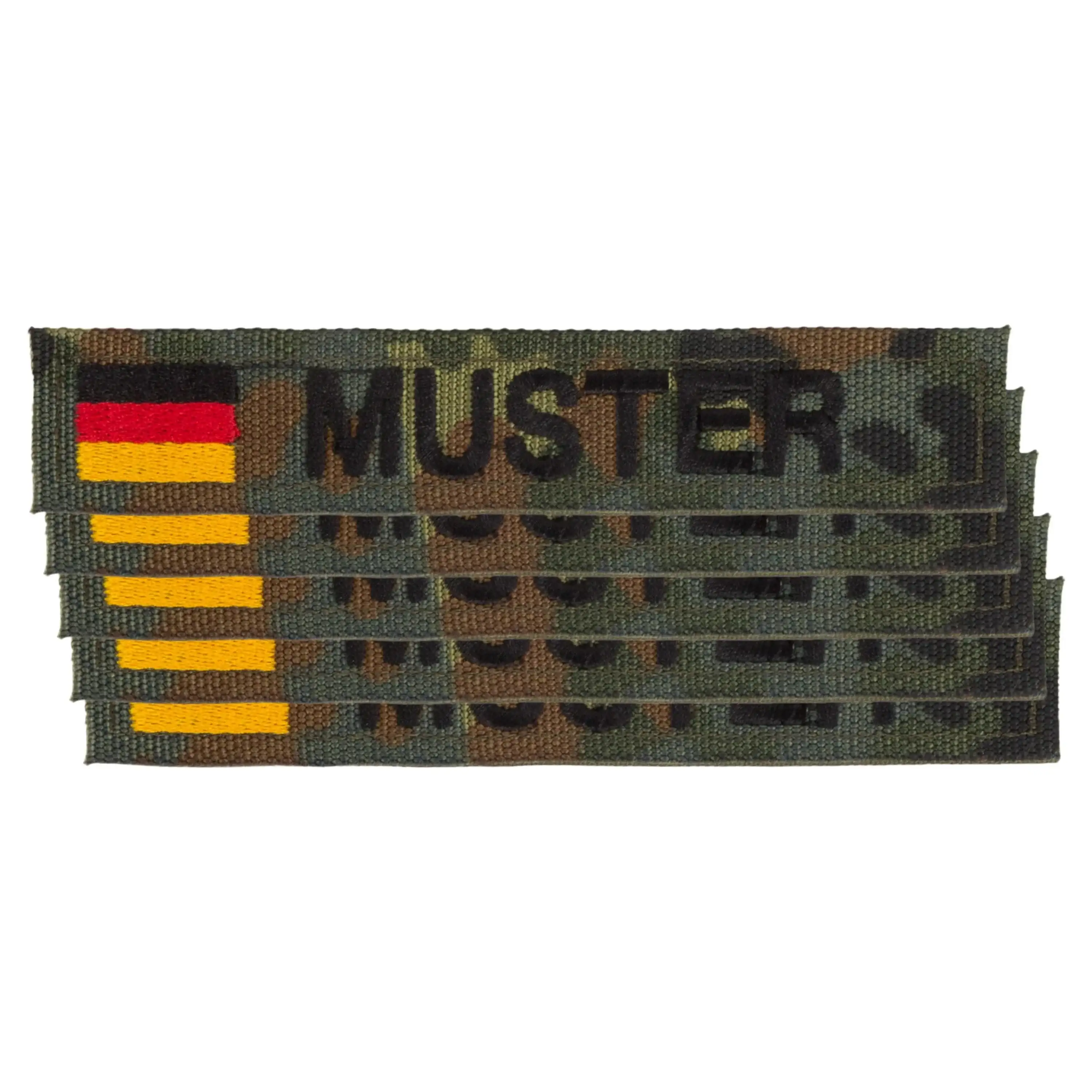 Name tapes set of 5 with Flecktarn flag - Image 4
