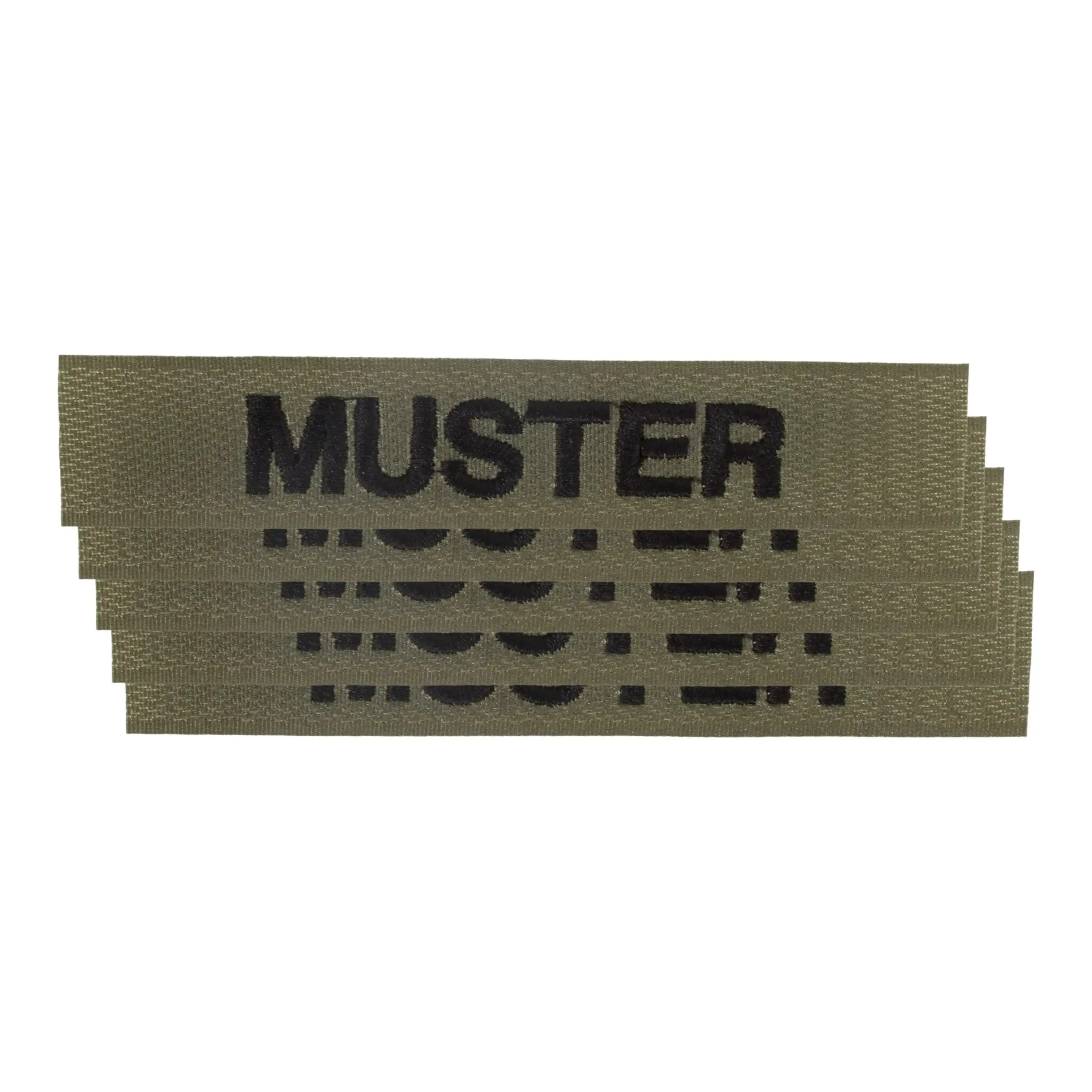 Name tapes set of 5 olive - Image 5