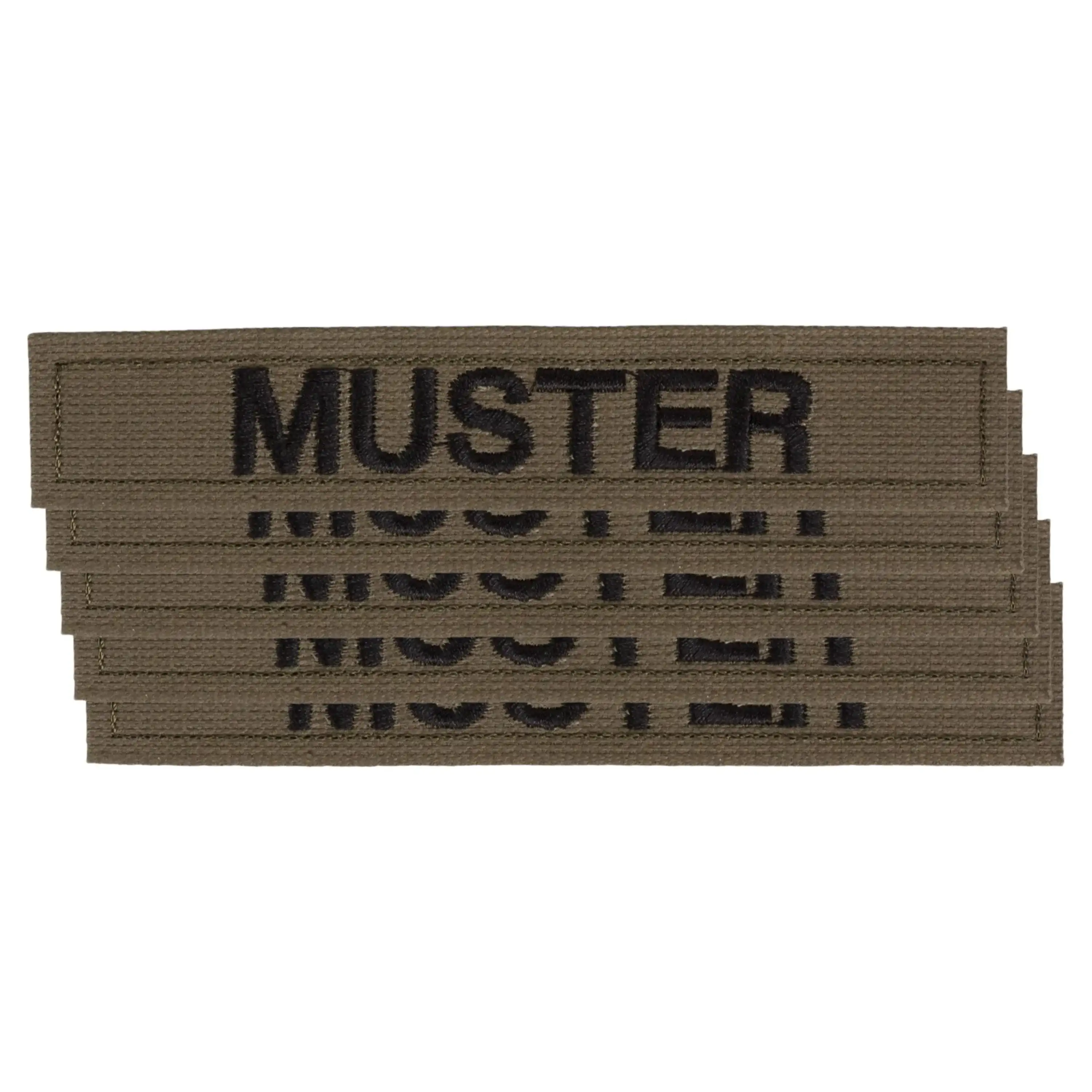 Name tapes set of 5 olive - Image 6
