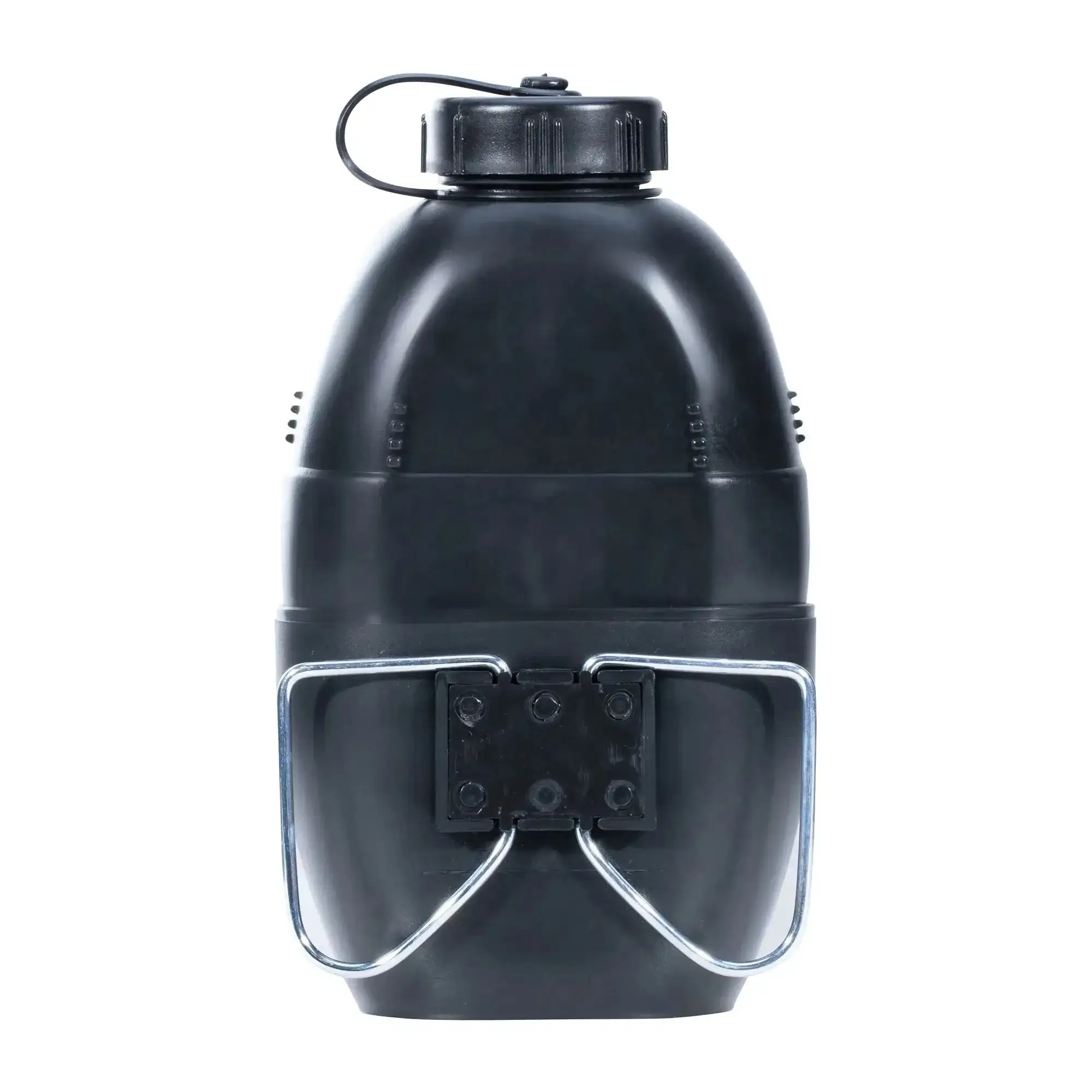 Water bottle with cup black - Image 2