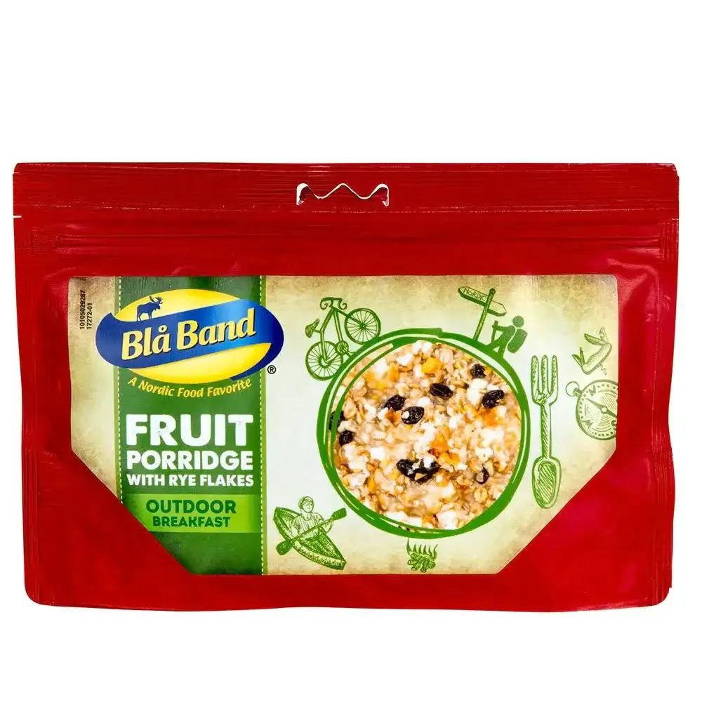 Fruit compote with rye flakes