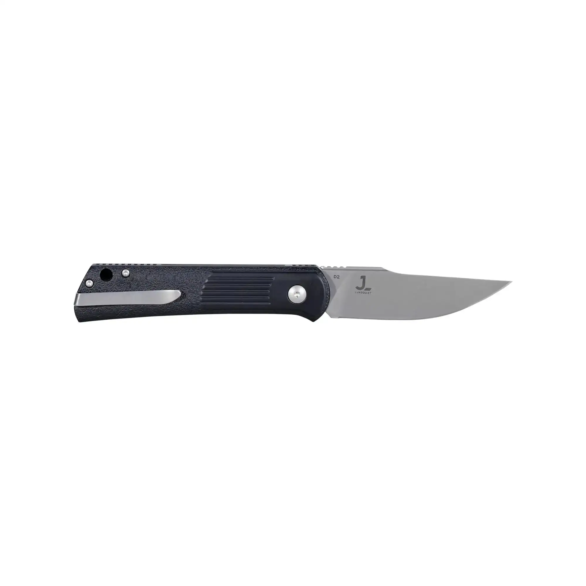 Alluvial Satin pocket knife, black and silver - Image 2