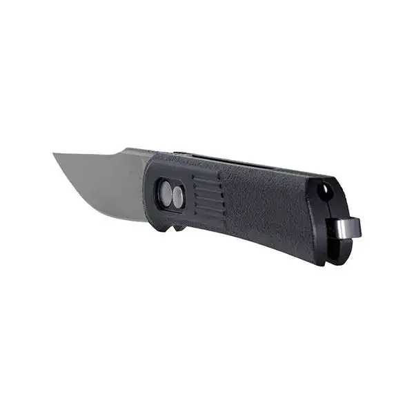 Alluvial Satin pocket knife, black and silver - Image 3