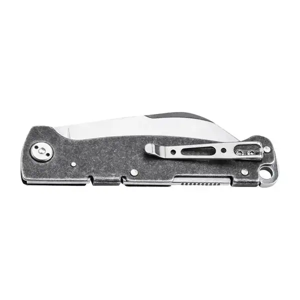 Pocket knife Atlas Backlock Sheepfoot silver-colored - Image 2