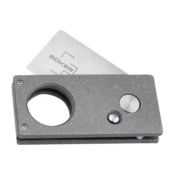 Pocket Knife Cigar Cutter silver-colored - Image 2