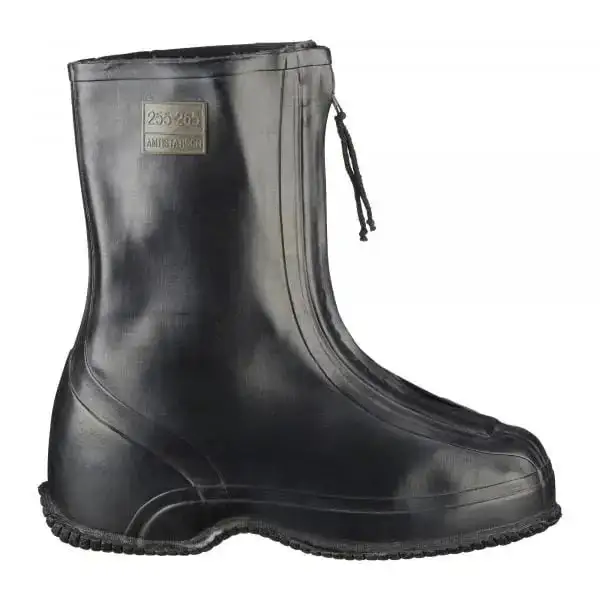 Used German Army rubber overshoes with zipper - Image 2