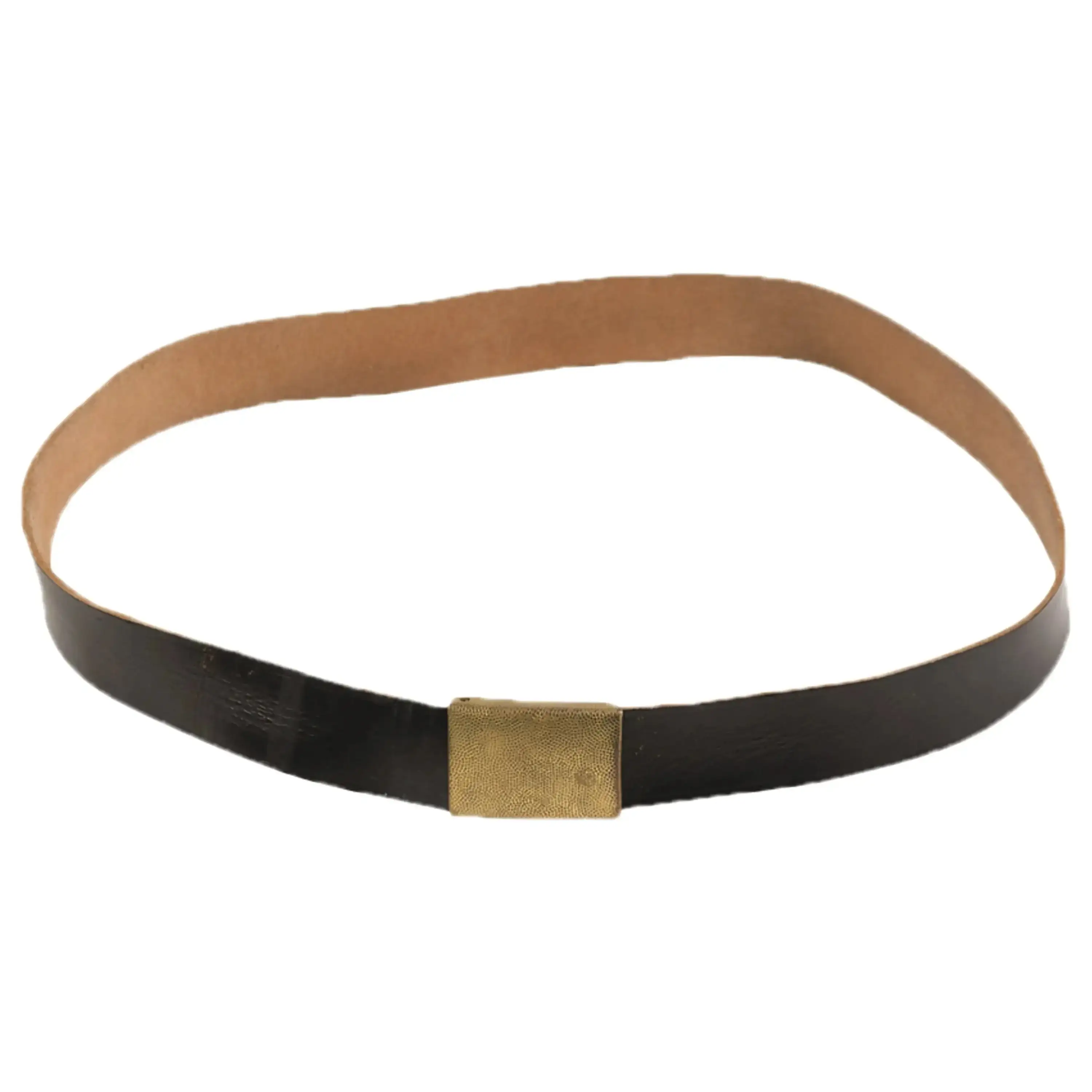BW trouser belt leather navy used