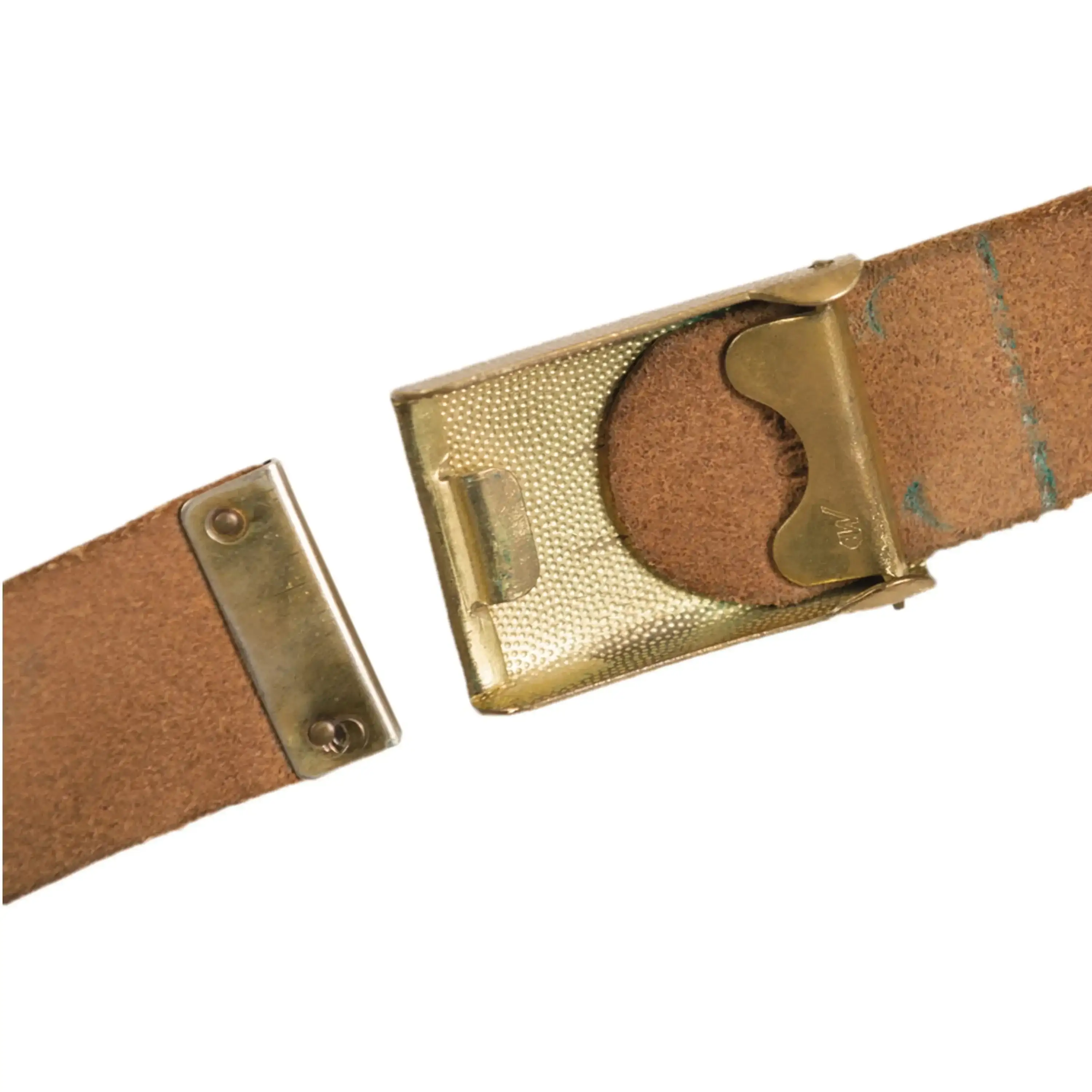 BW trouser belt leather navy used - Image 2