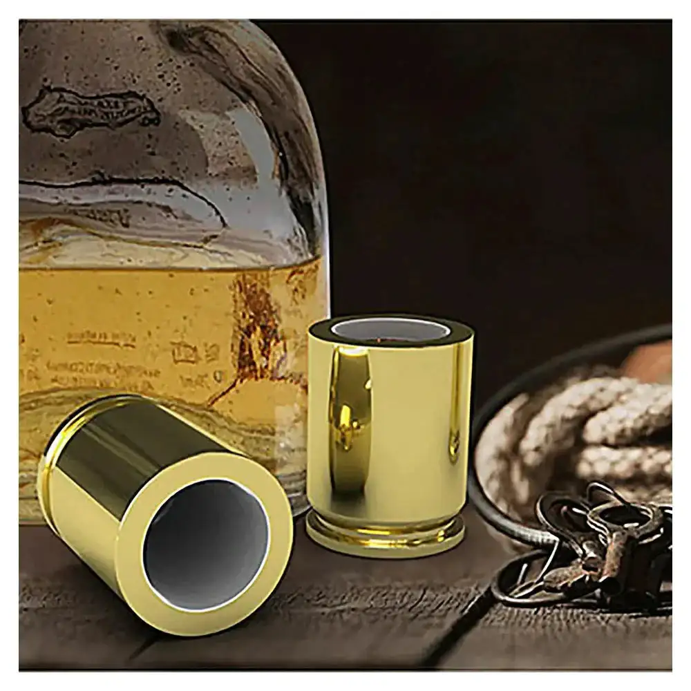 Shot glasses 50 caliber gold-colored set of 2 - Image 2