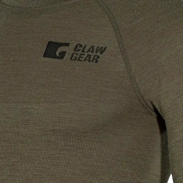 Longsleeve Merino Seamless stonegrey olive - Image 4