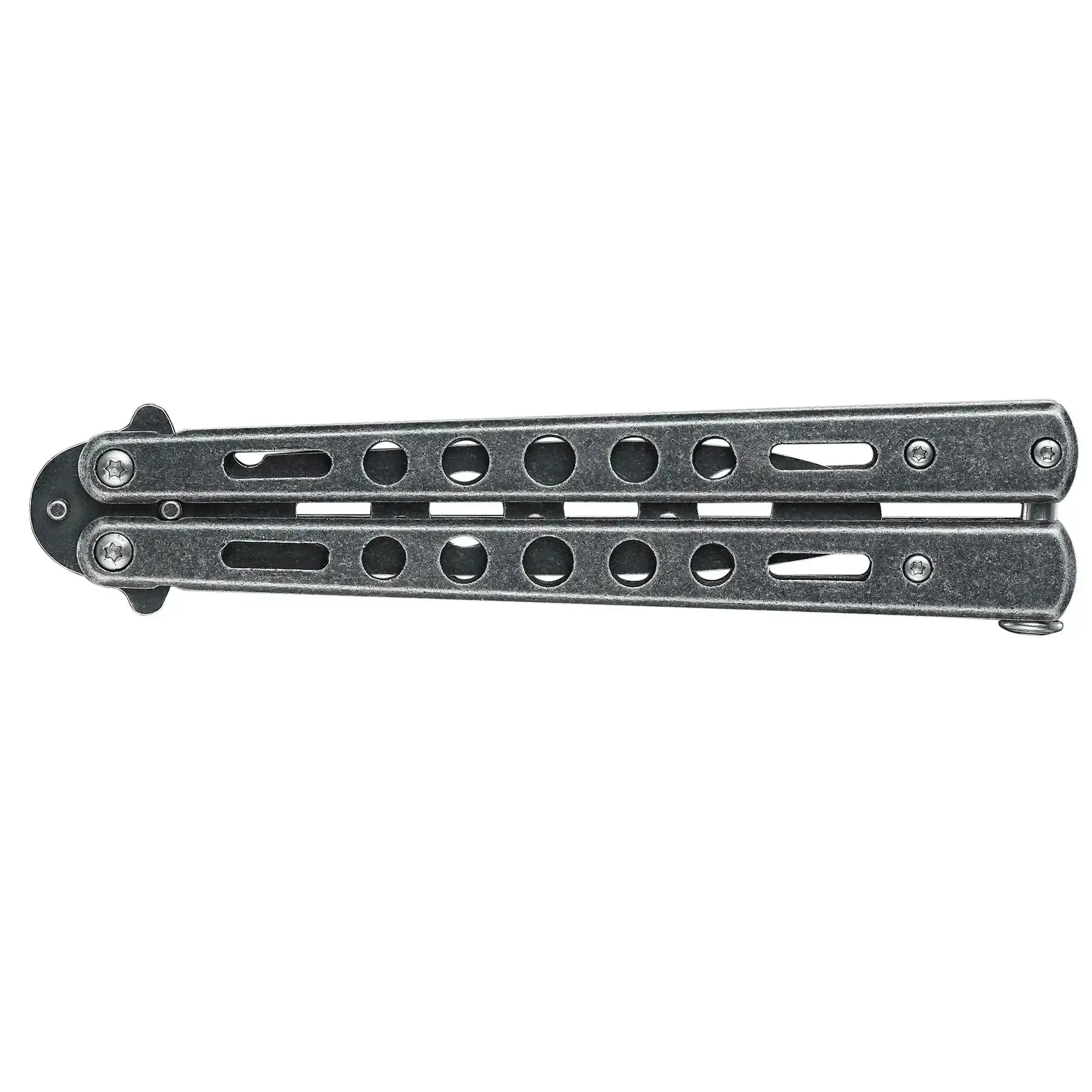 Training knife butterfly silver-colored - Image 3