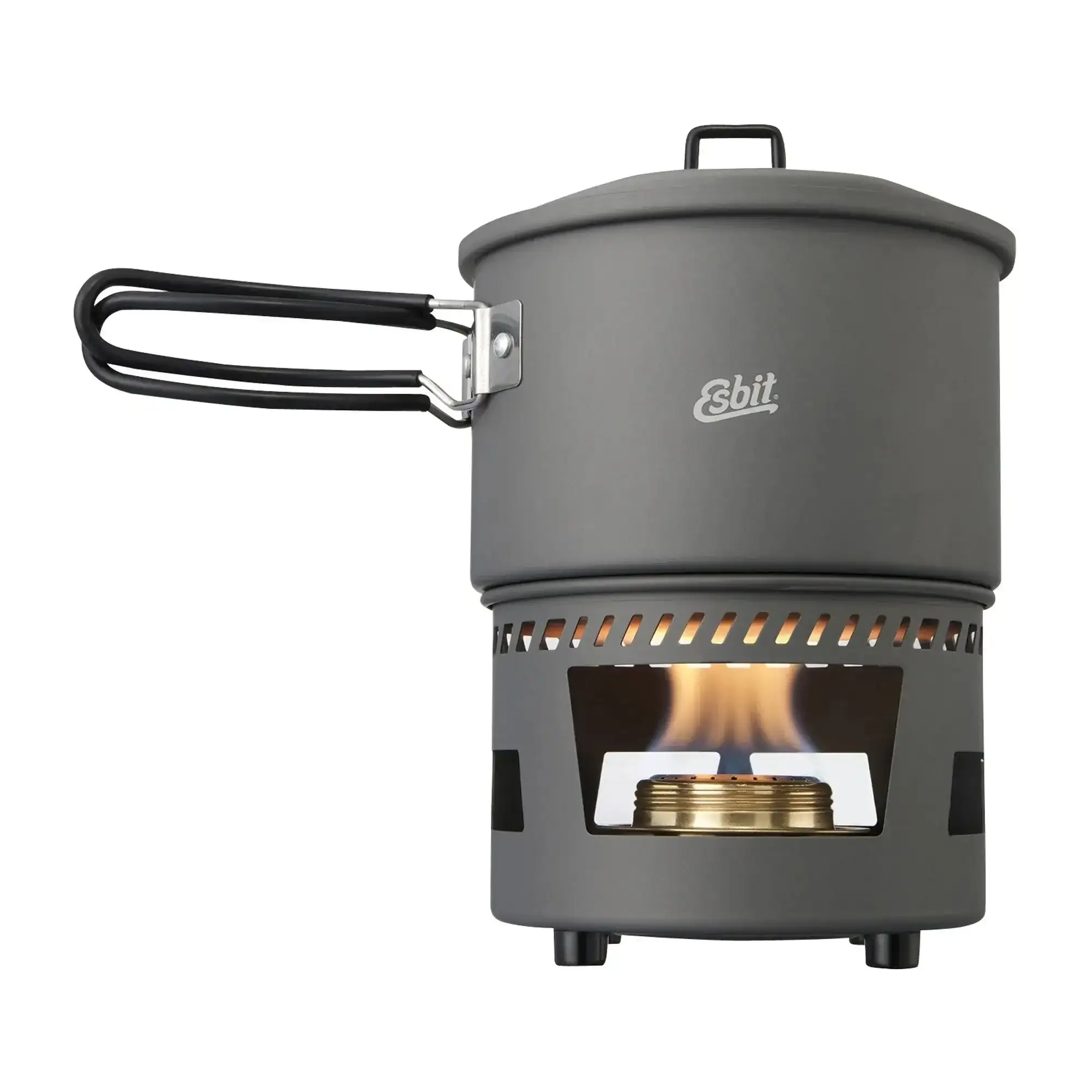 Cooking Set Spirit Burner 1.5 L aluminum hard anodized