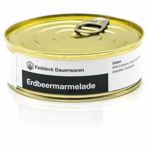 Canned strawberry jam 200g