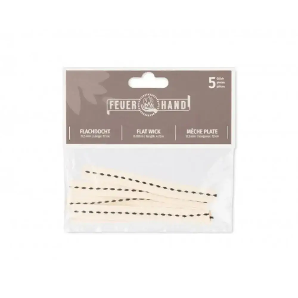 Flat wick, pack of 5