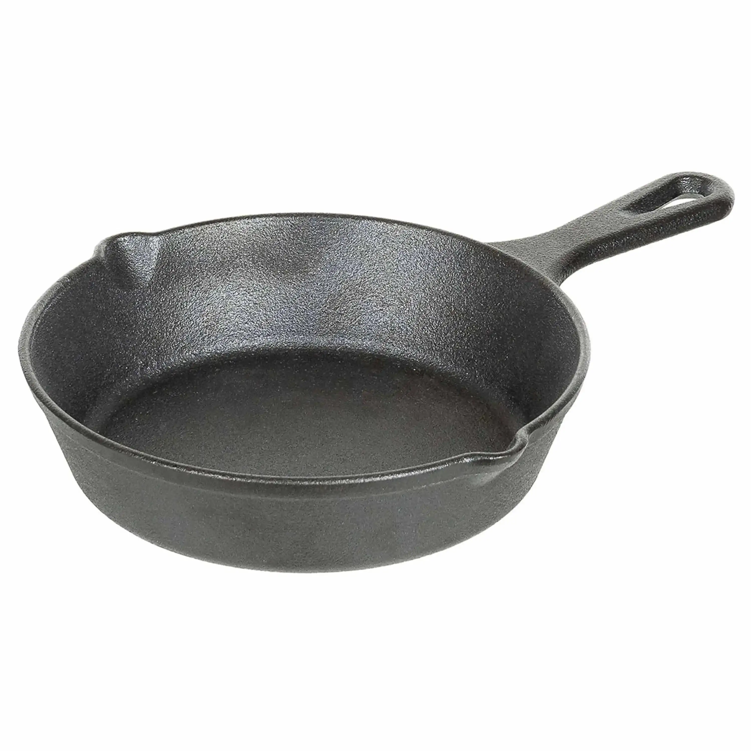 Outdoor cast iron frying pan with handle 20 cm