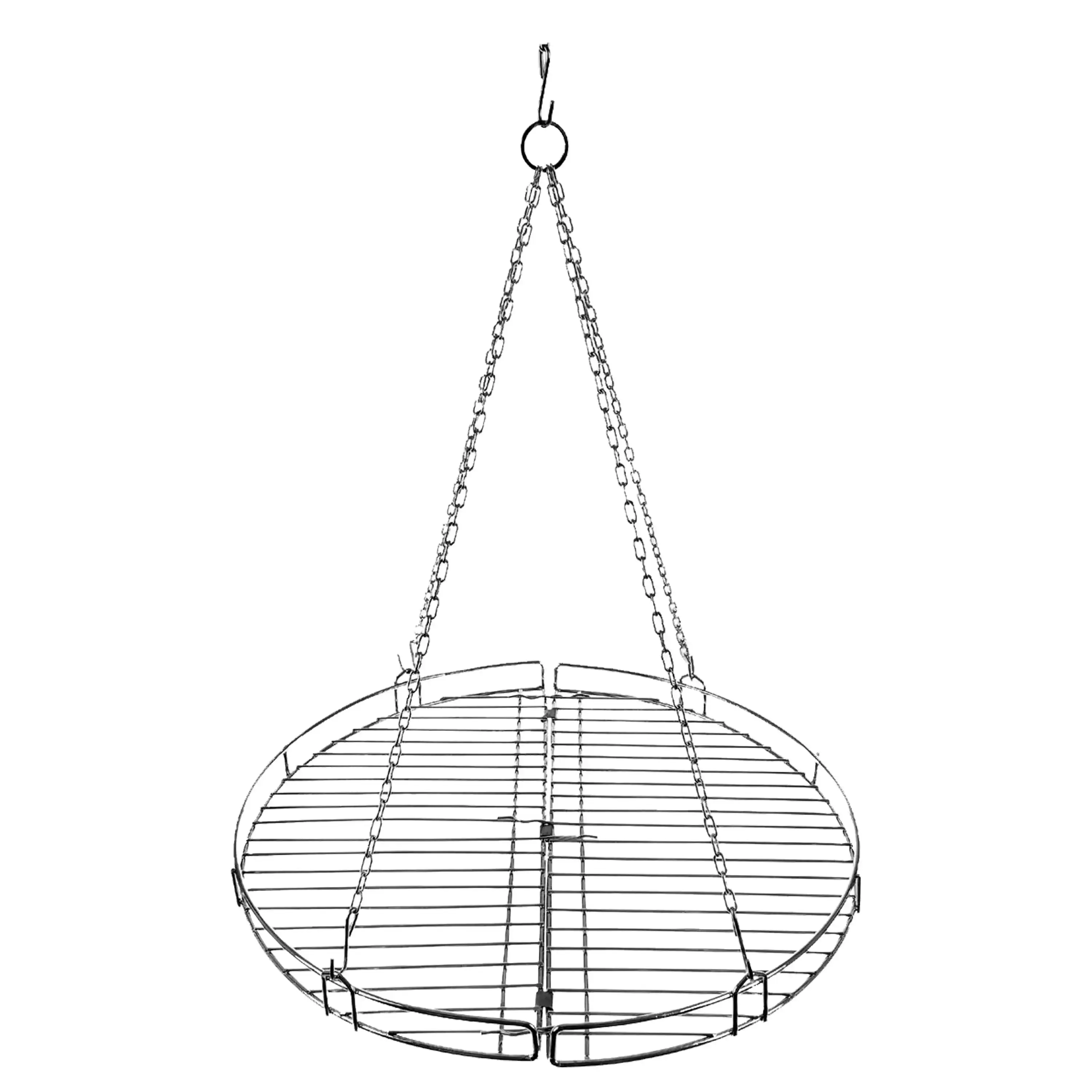 Folding grill grate with chain 46.8 cm