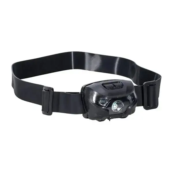 Headlamp rechargeable tiltable black