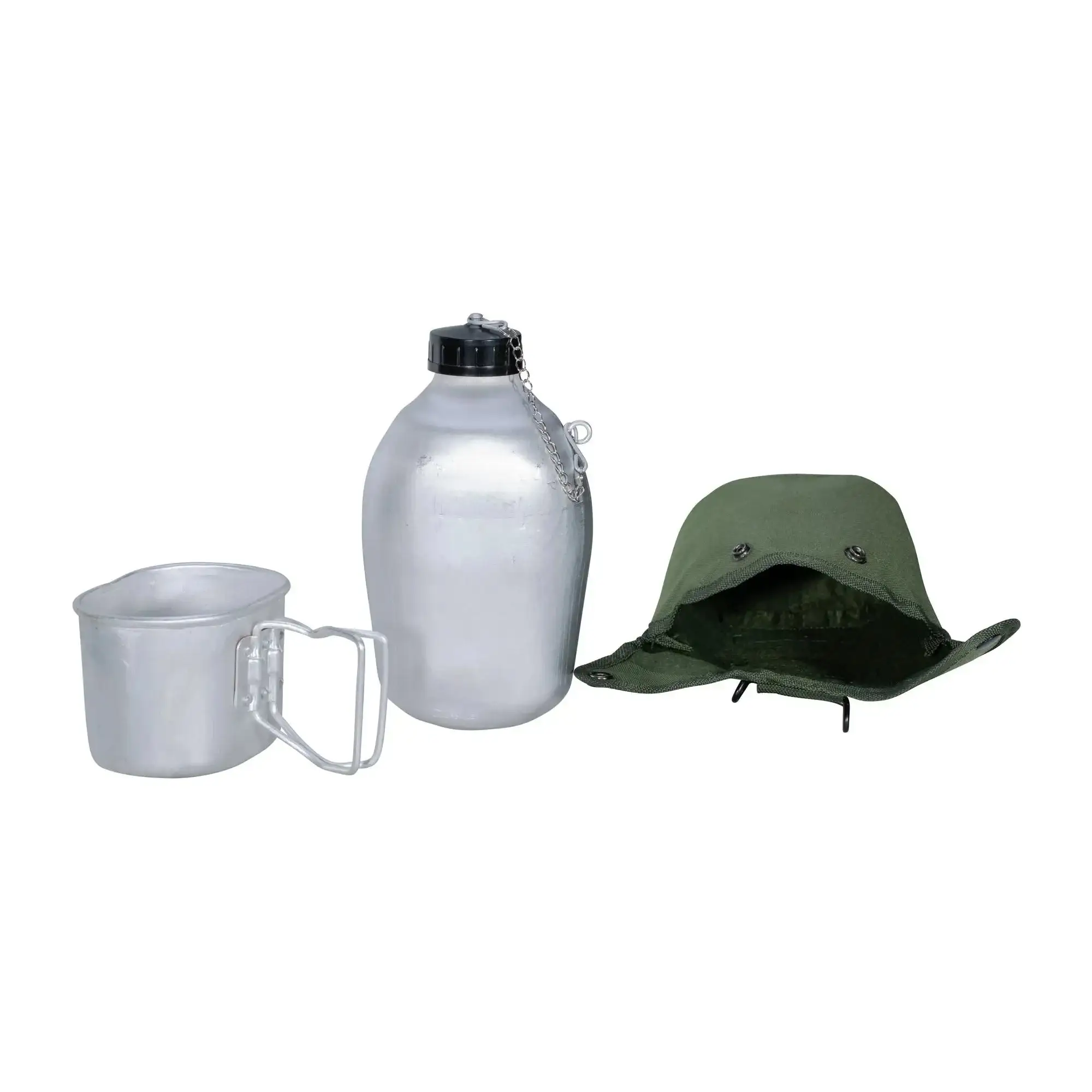 French aluminum canteen with cover - Image 6