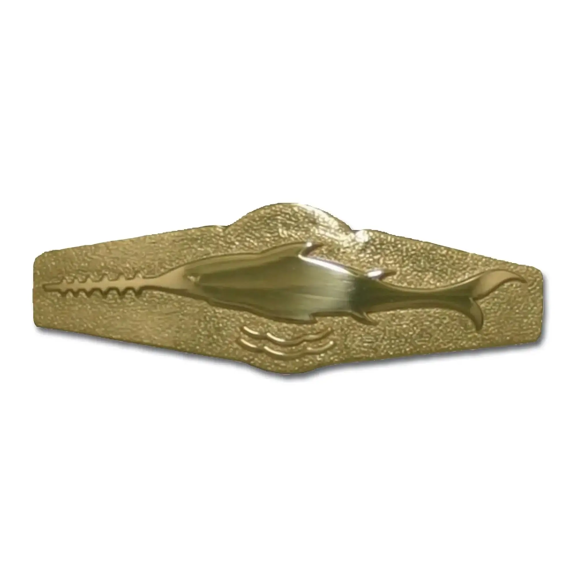 BW swimming diver badge, metal, gold-colored