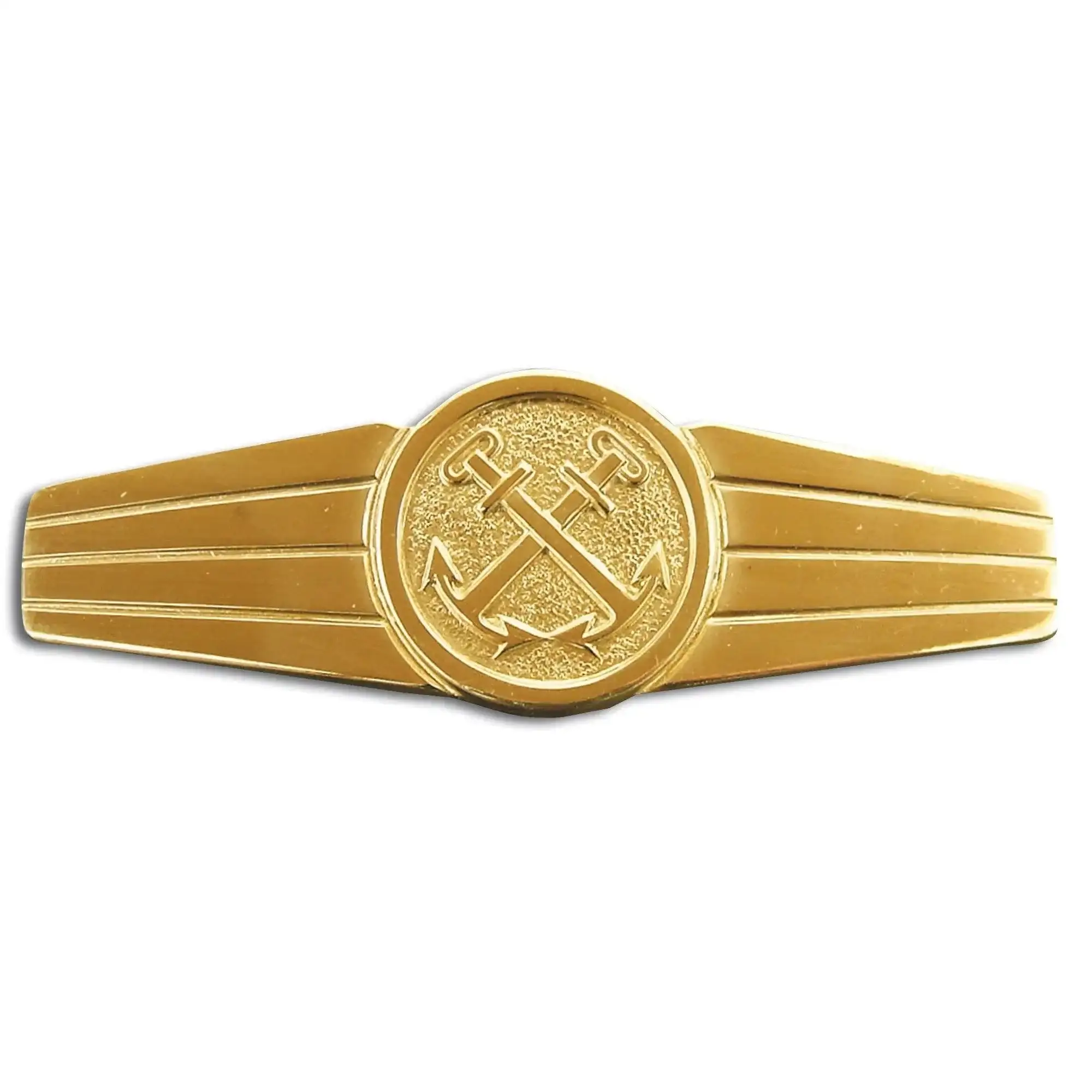 Badge BW Navy Service Personnel metal gold-colored