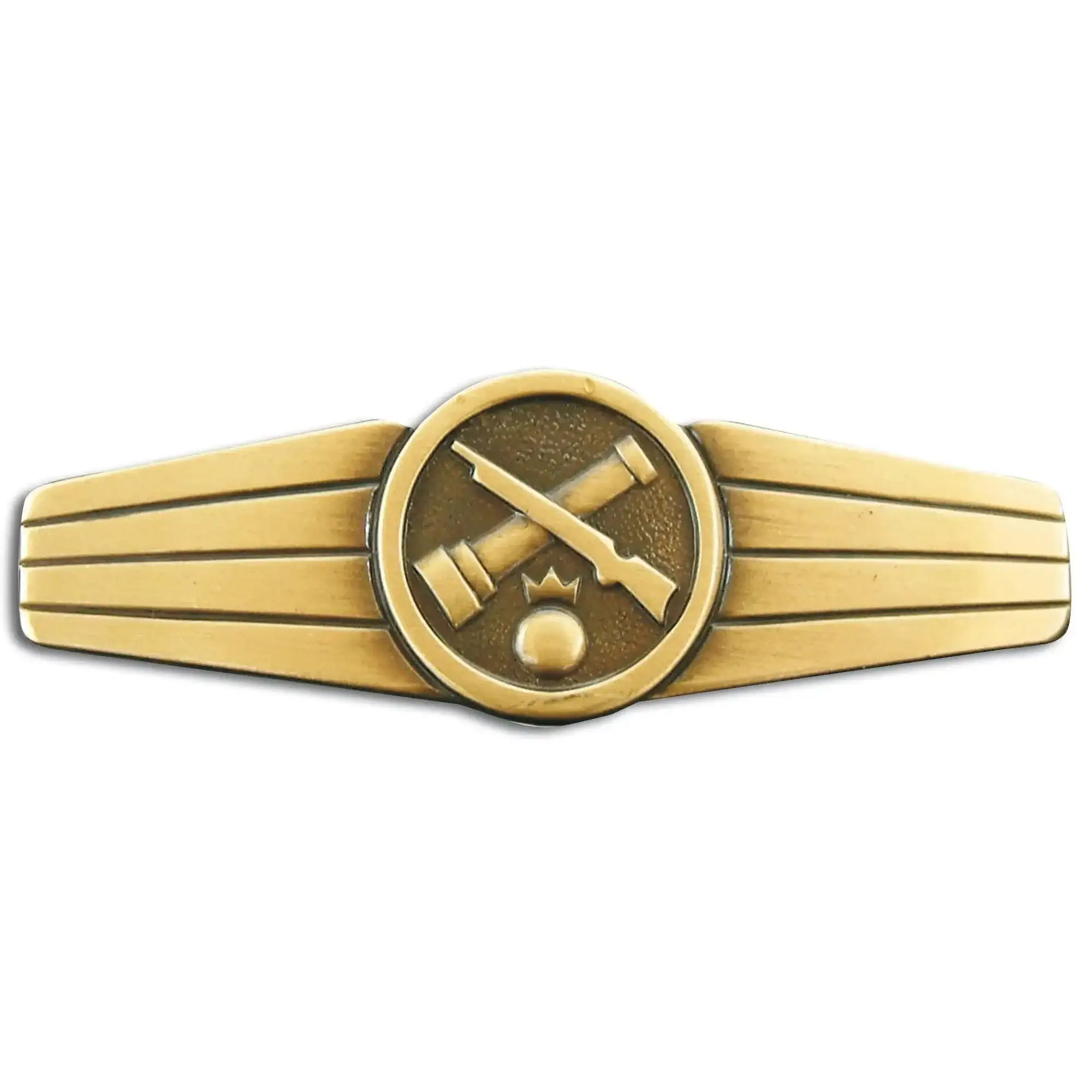 Badge BW tube weapons personnel metal - Image 3