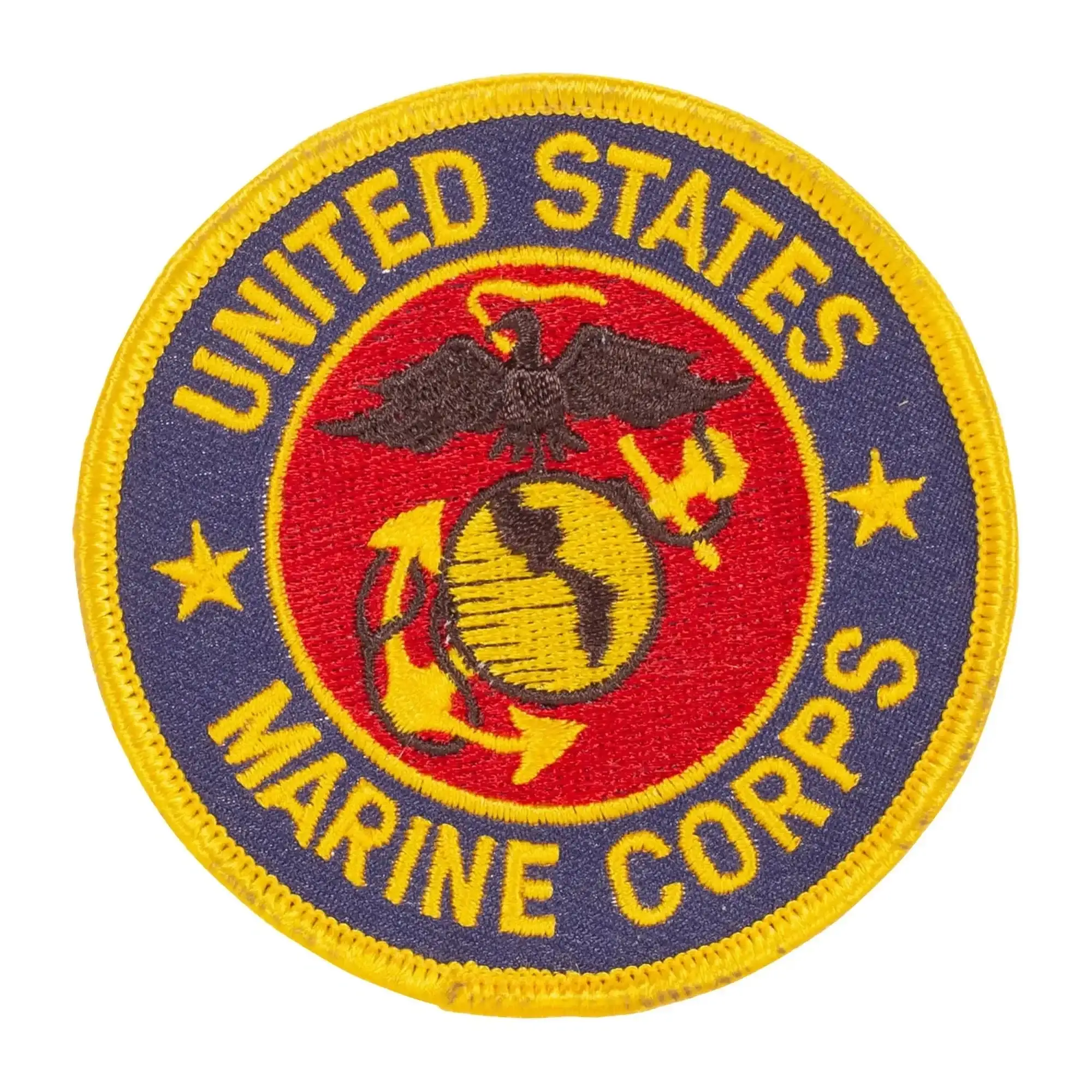 Badge USMC round blue-gold-red