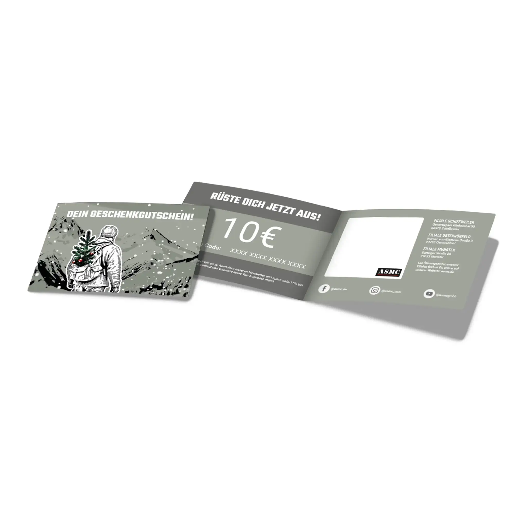 Printable Christmas gift voucher