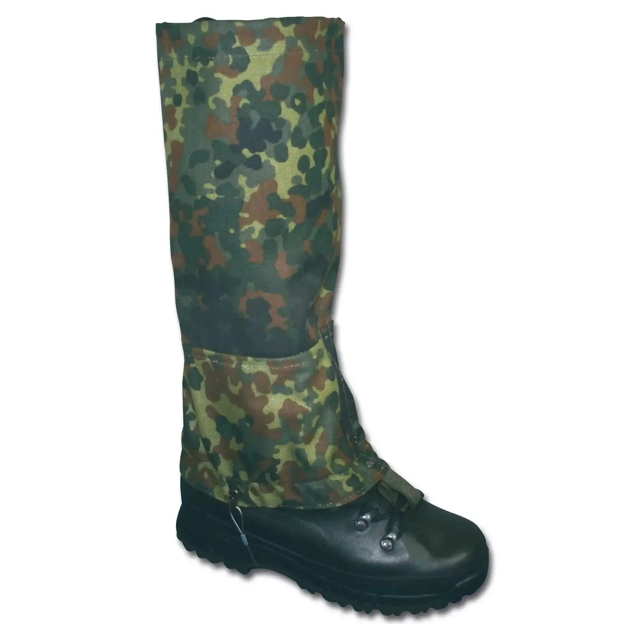 Gaiters Pro flecktarn with steel cable