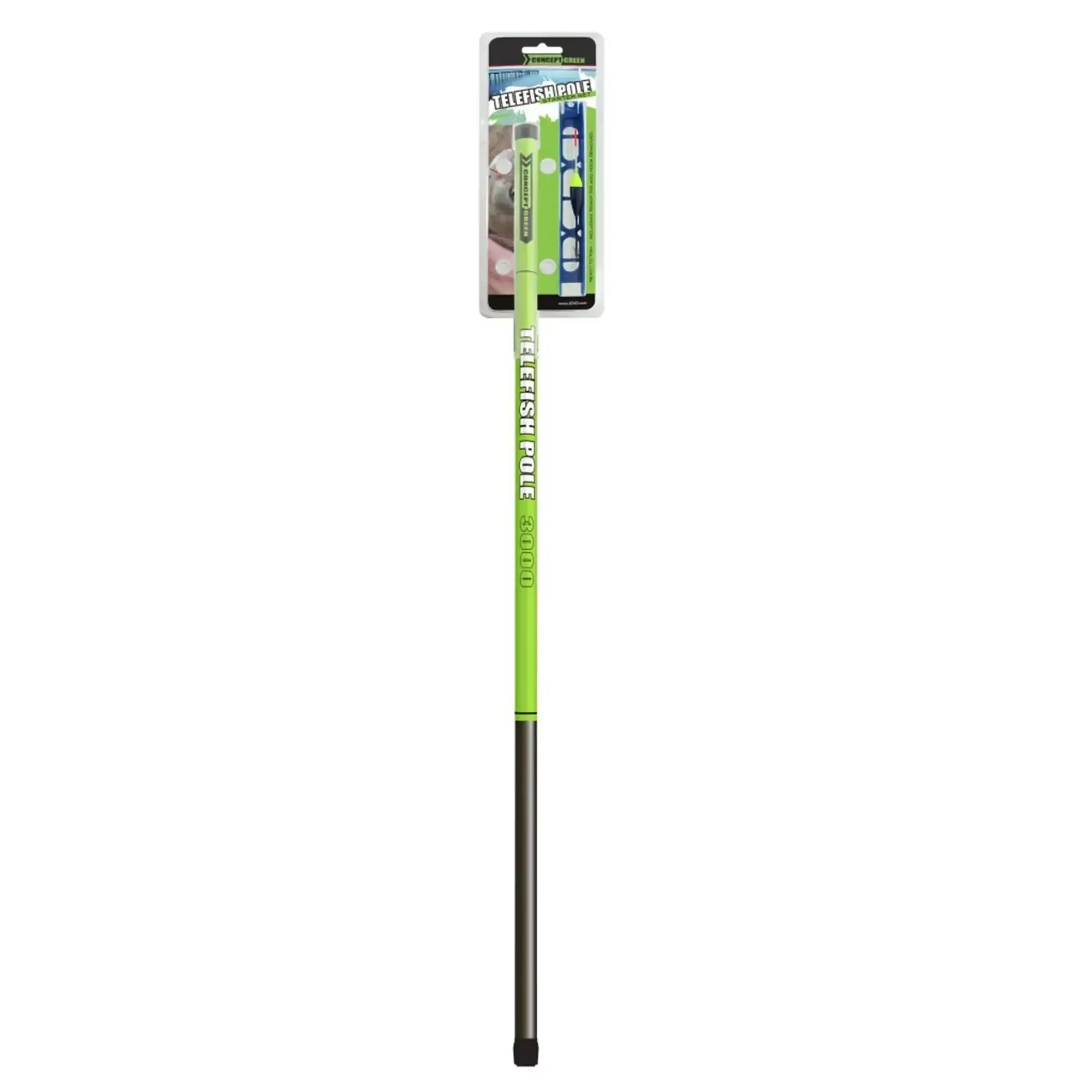 Fishing rod pole combo Green Concept Ready to Fish
