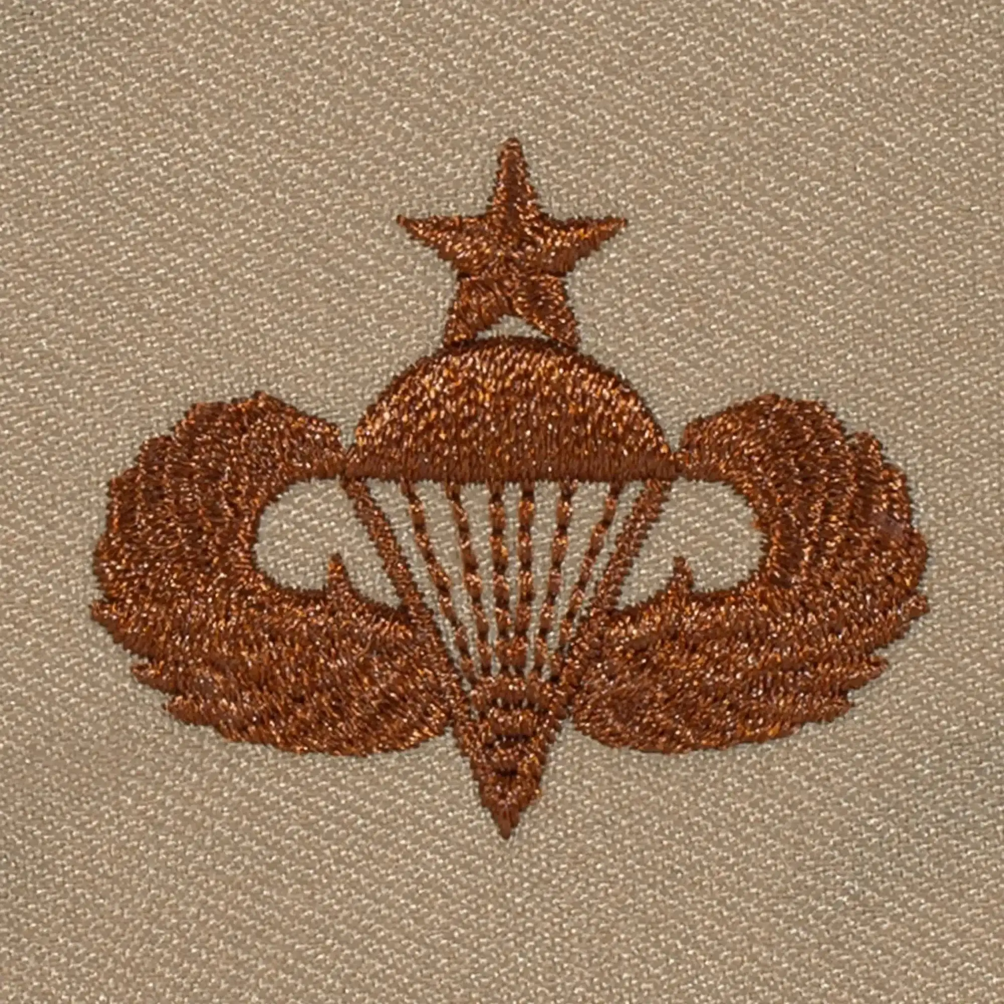 Badge US Senior Parachutist textile desert