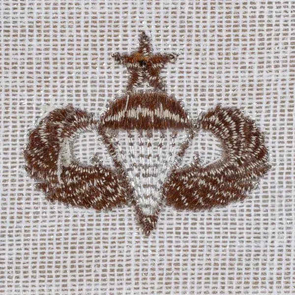 Badge US Senior Parachutist textile desert - Image 2
