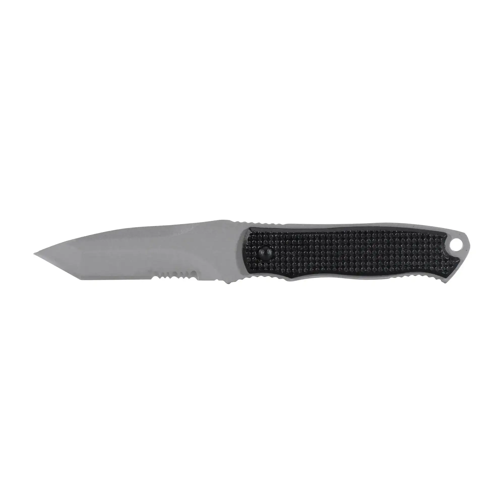 Neck Knife Slim black silver-colored