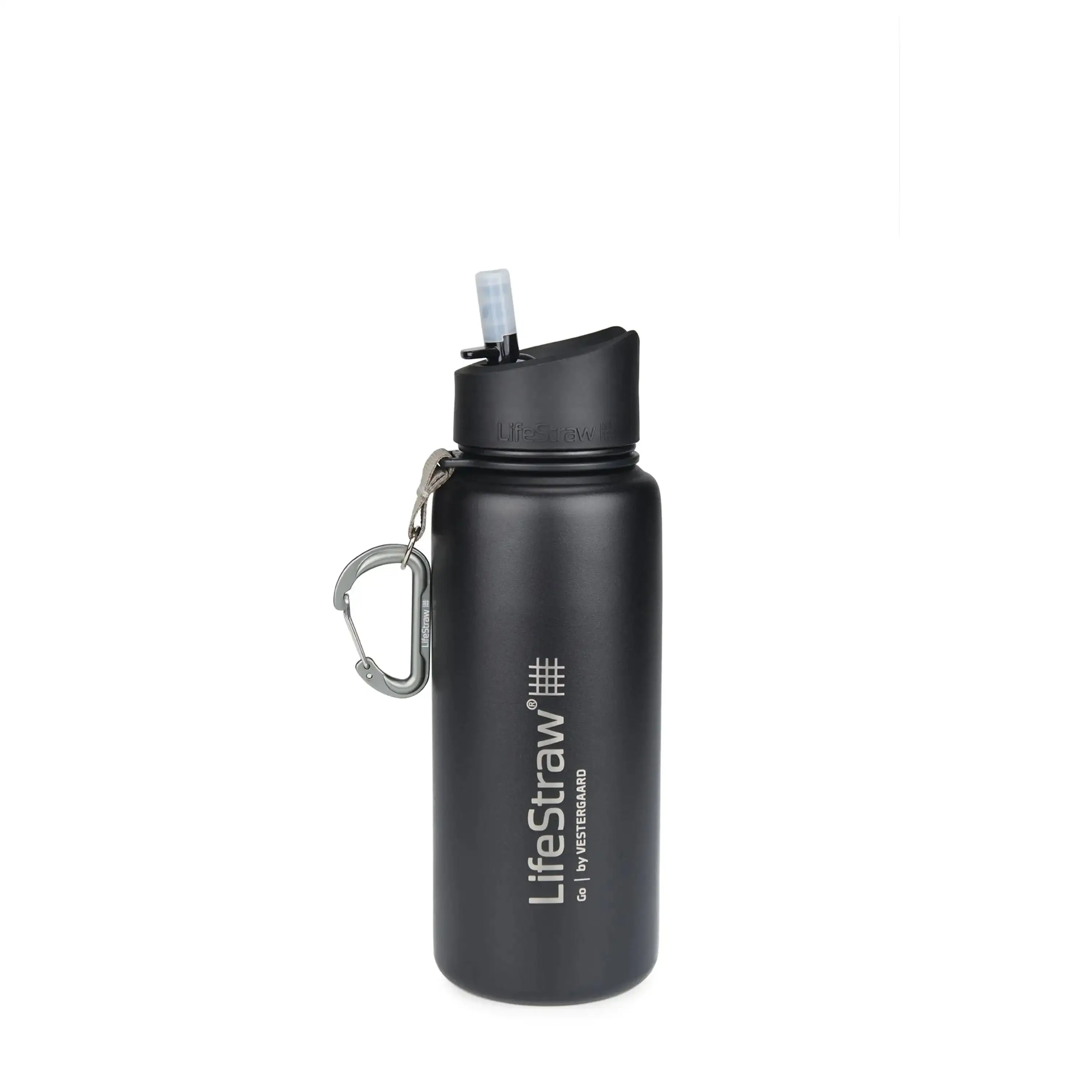 Water bottle Go stainless steel with filter 0.7 L