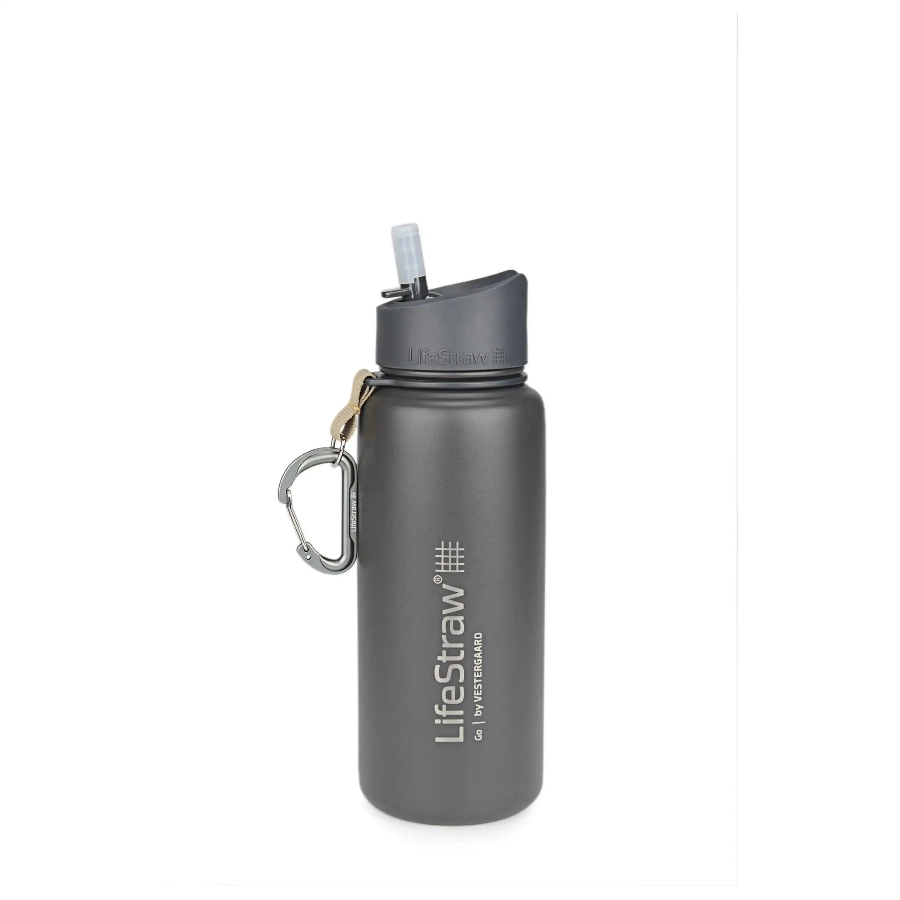 Water bottle Go stainless steel with filter 0.7 L - Image 4