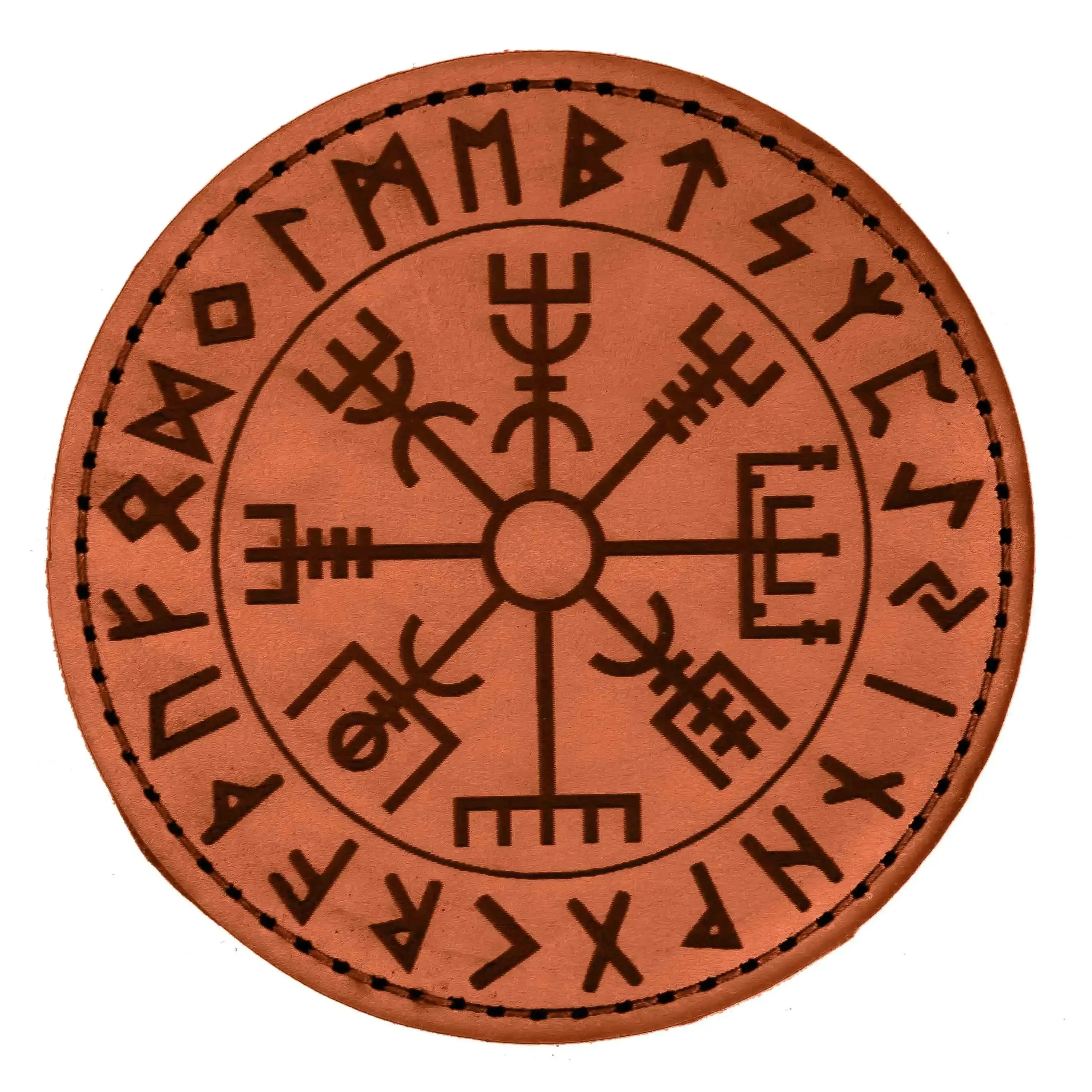 Leather patch Vegvísir - Image 4