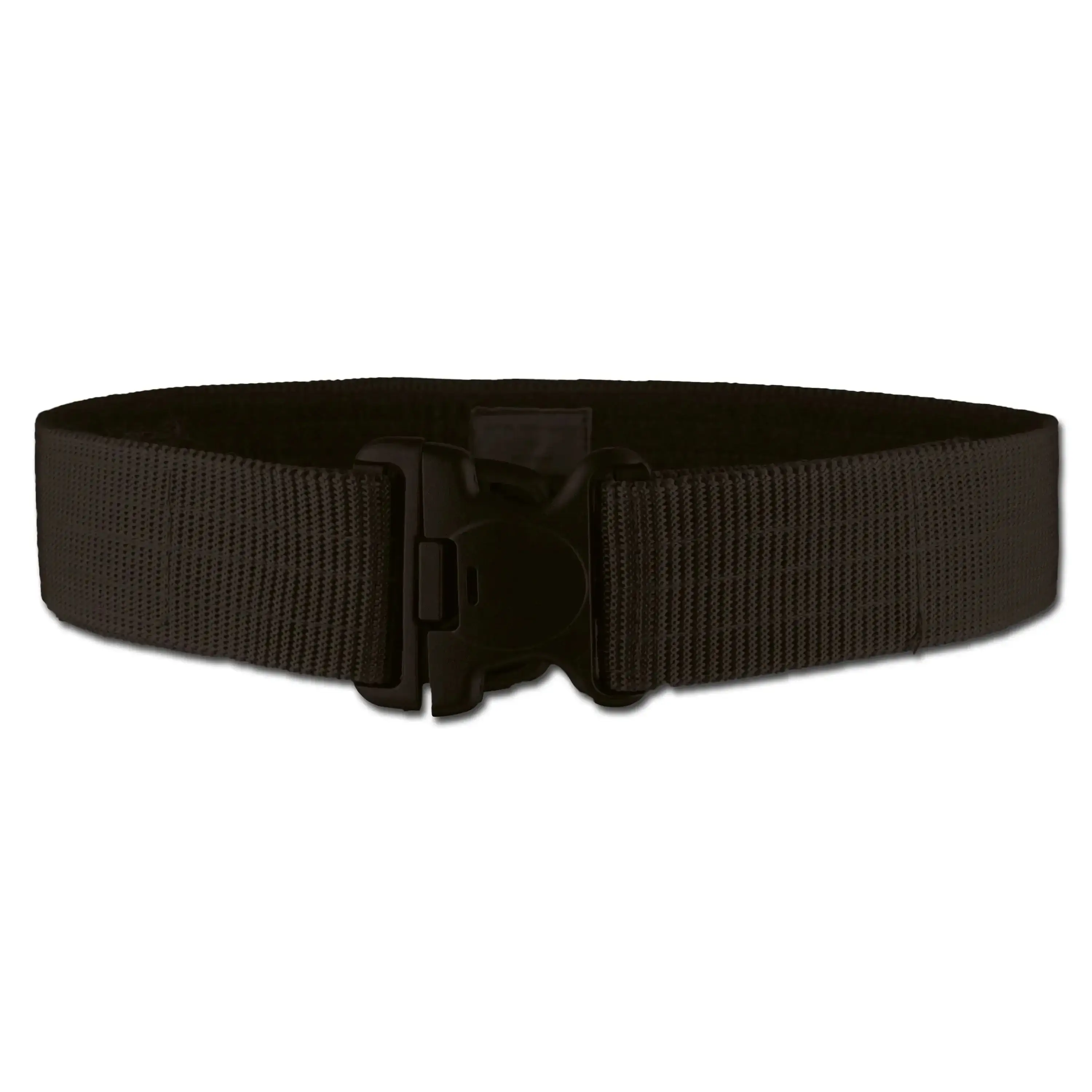 Enforcement belt with safety duty-belt buckle, size-adjustable