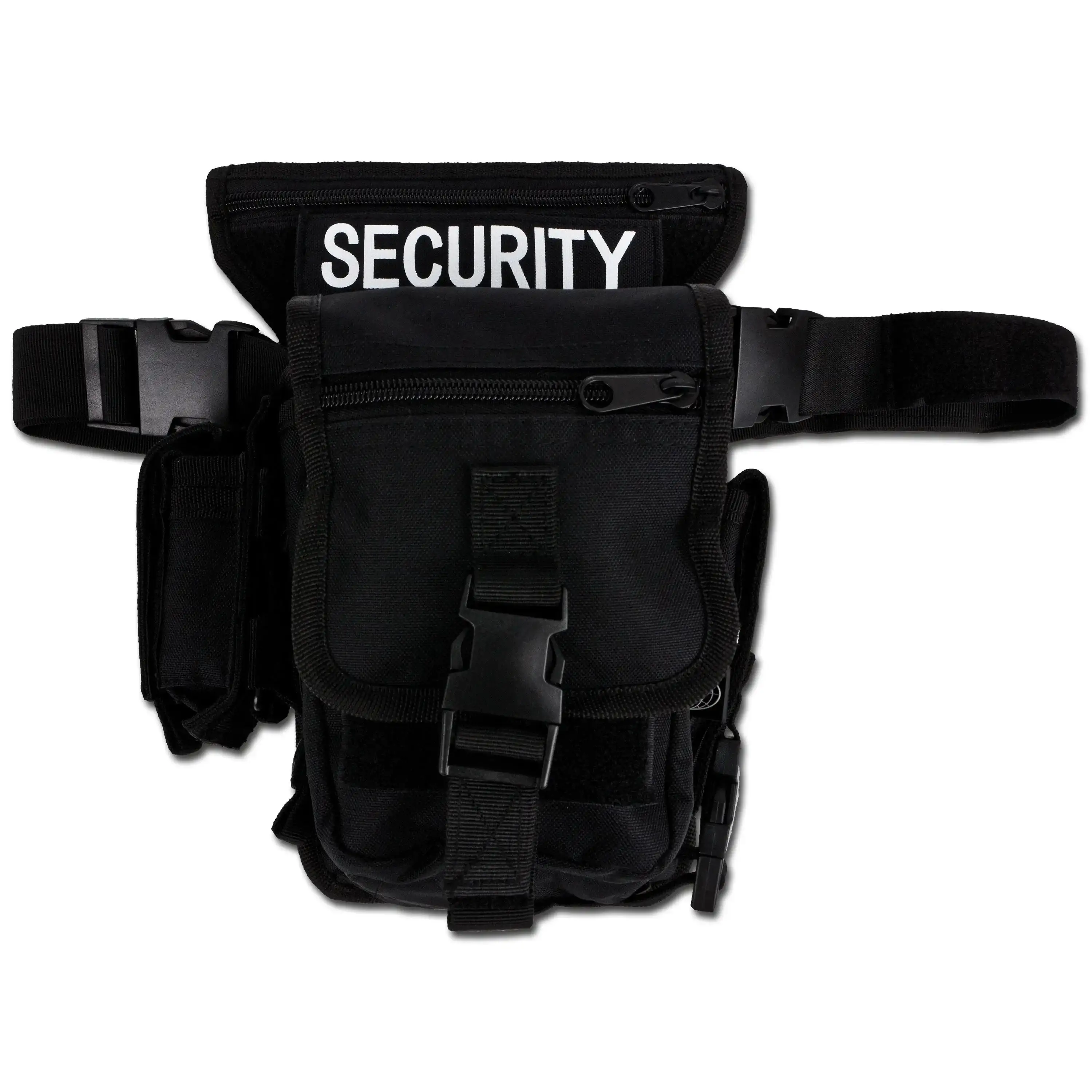 Waist bag with thigh and belt attachment SECURITY black