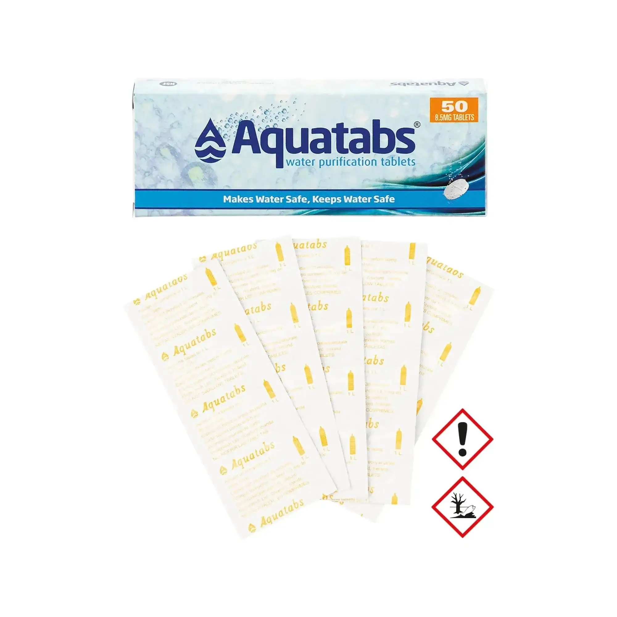 Water purification tablets Aquatabs 50 tablets