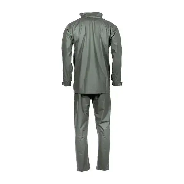 Premium 2-piece rain suit, olive - Image 2