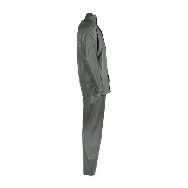 Premium 2-piece rain suit, olive - Image 3