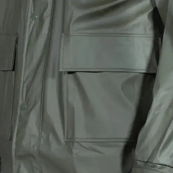 Premium 2-piece rain suit, olive - Image 4