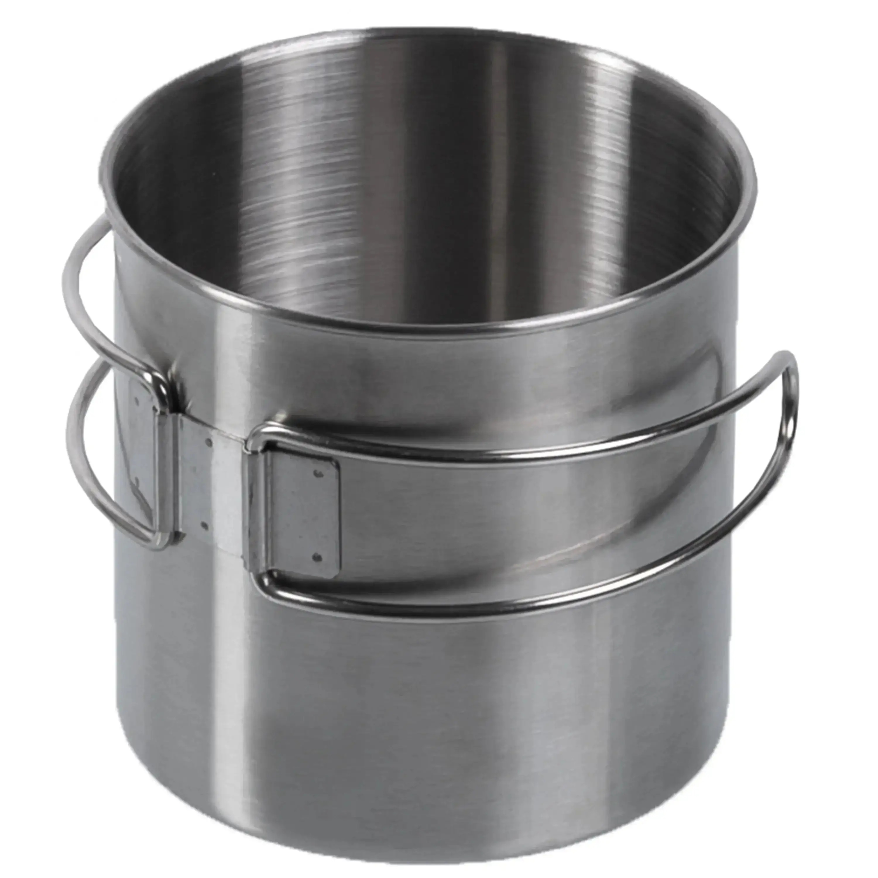 Drinking cup stainless steel wire handles 800 ml