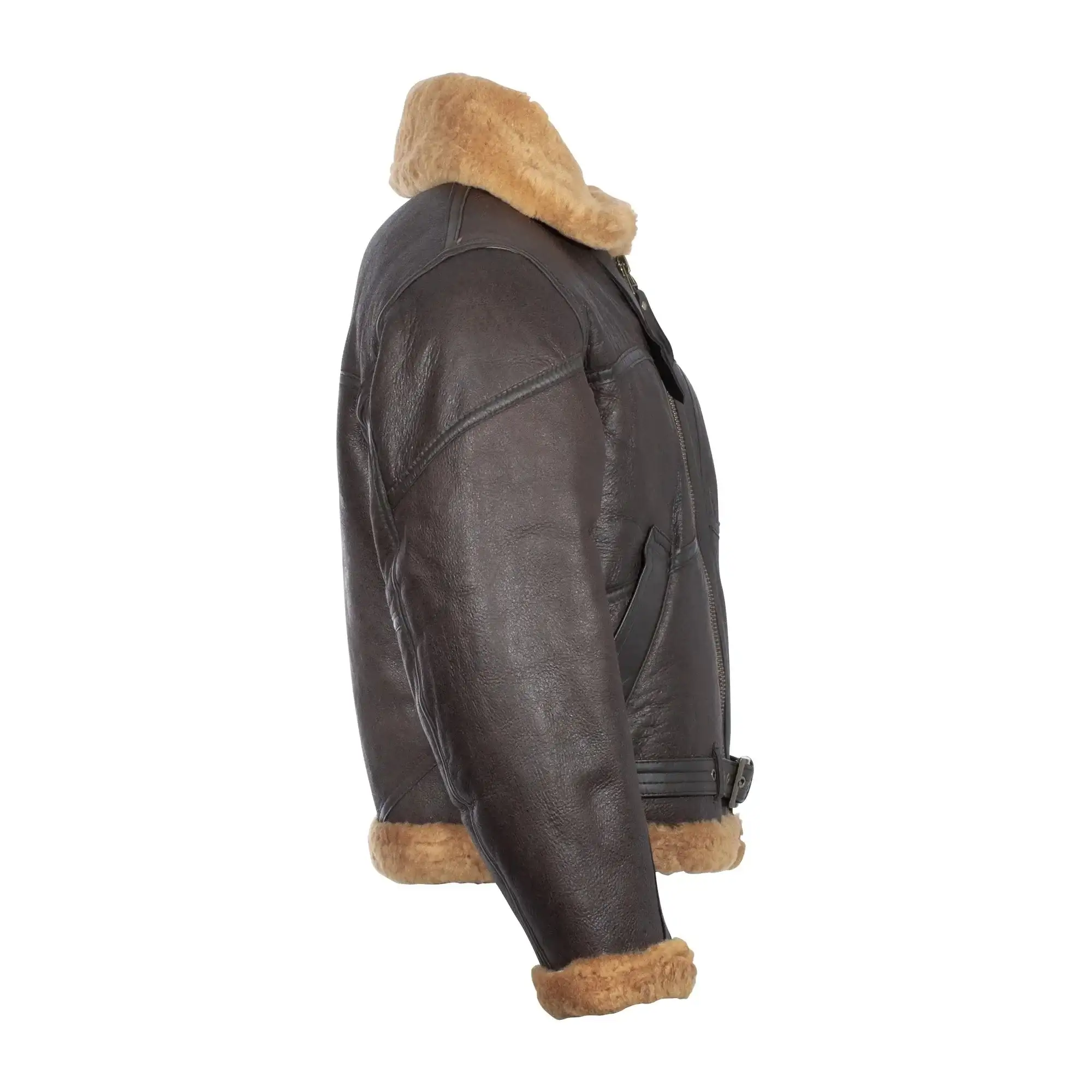 British bomber jacket RAF lambskin - Image 3